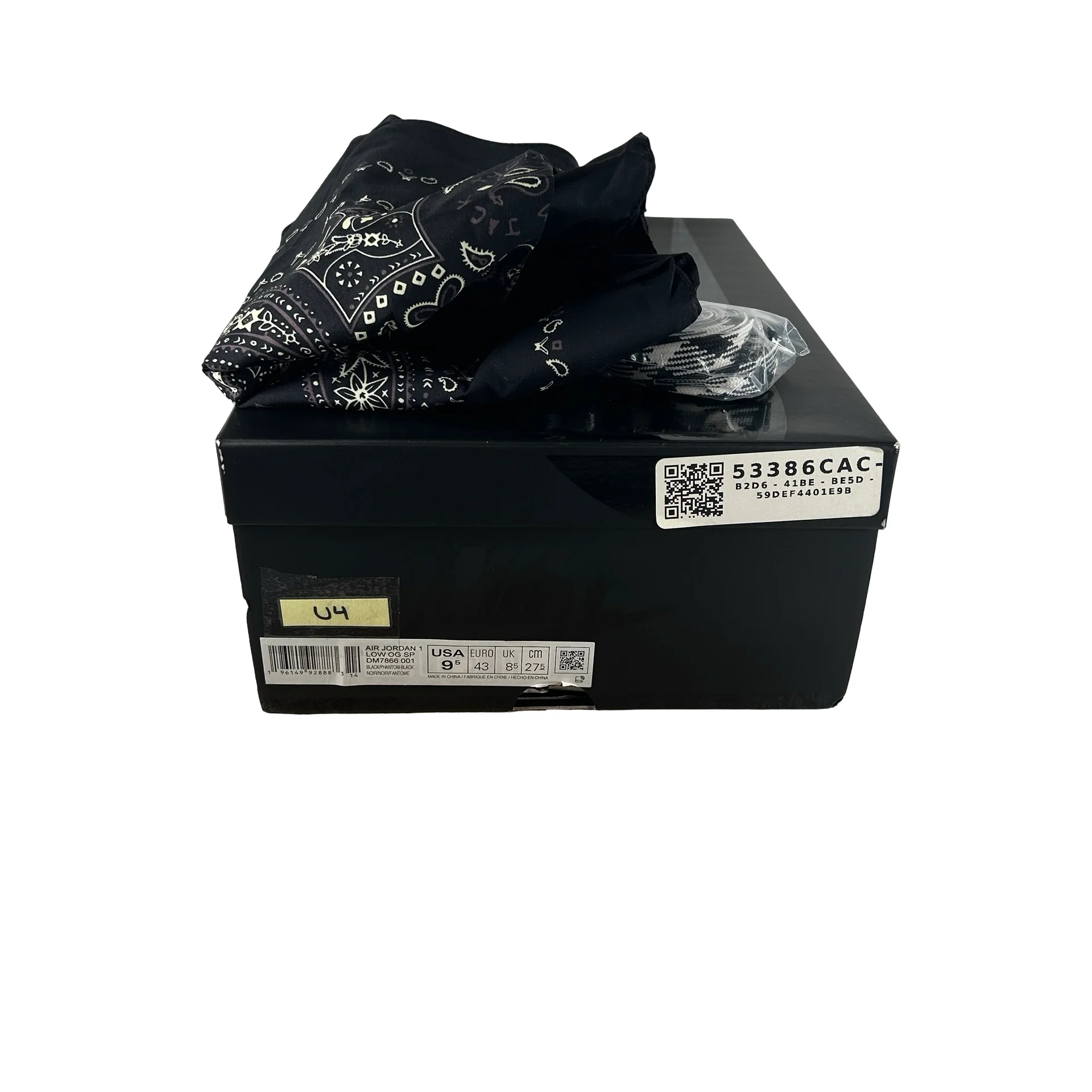 DM7866 001 Jordan 1 Retro Low OG Travis Scott Black Phantom [USED] - 9.5 M (Used4) - Image 7