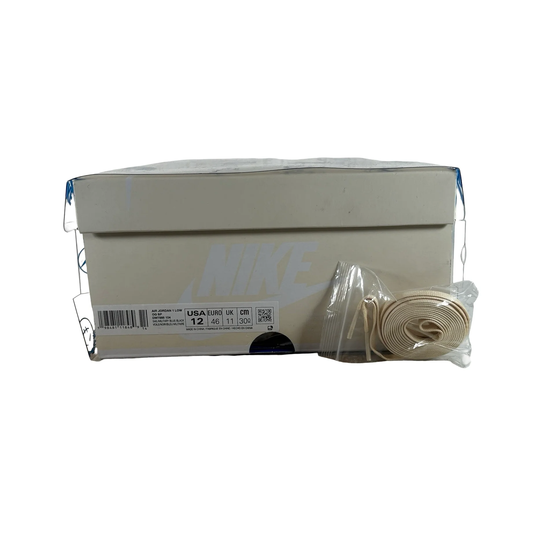 DM7866 104 Jordan 1 Retro Low OG SP Fragment x Travis Scott Sail Military Blue [USED] - 12 M (Used) - Image 7