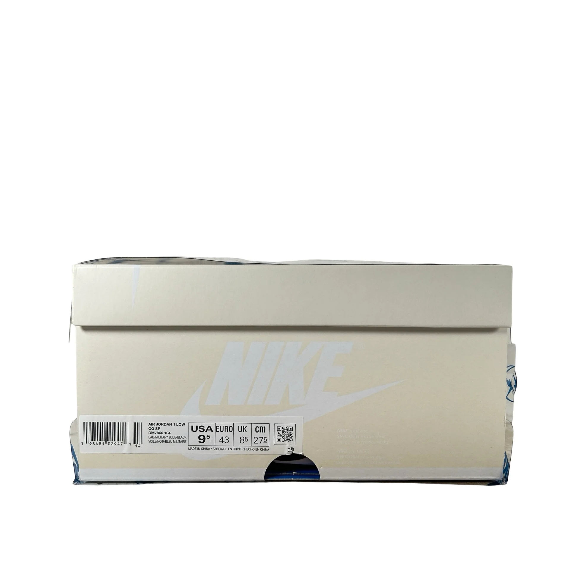 DM7866 104 Jordan 1 Retro Low OG SP Fragment x Travis Scott Sail Military Blue [USED] - 9.5 M (Used) - Image 7