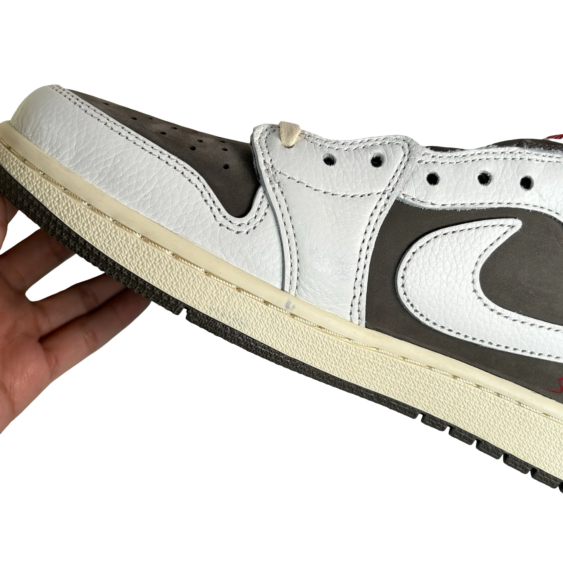 DM7866 162 Jordan 1 Retro Low OG SP Travis Scott Reverse Mocha [CONDITIONAL] - 10 M (Mark on inner right panel) - Image 7