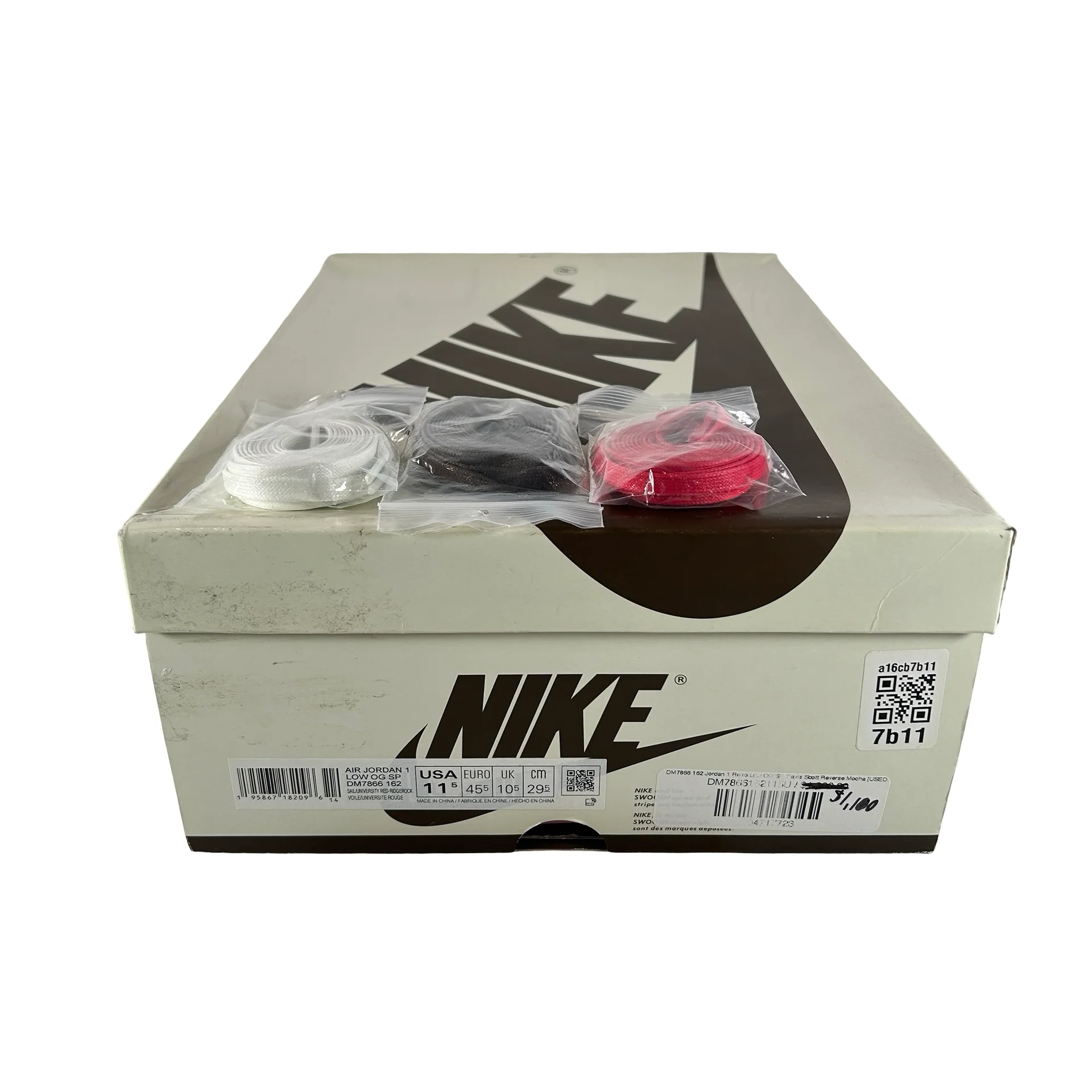 DM7866 162 Jordan 1 Retro Low OG SP Travis Scott Reverse Mocha [USED] - 11.5 M (Used) - Image 7