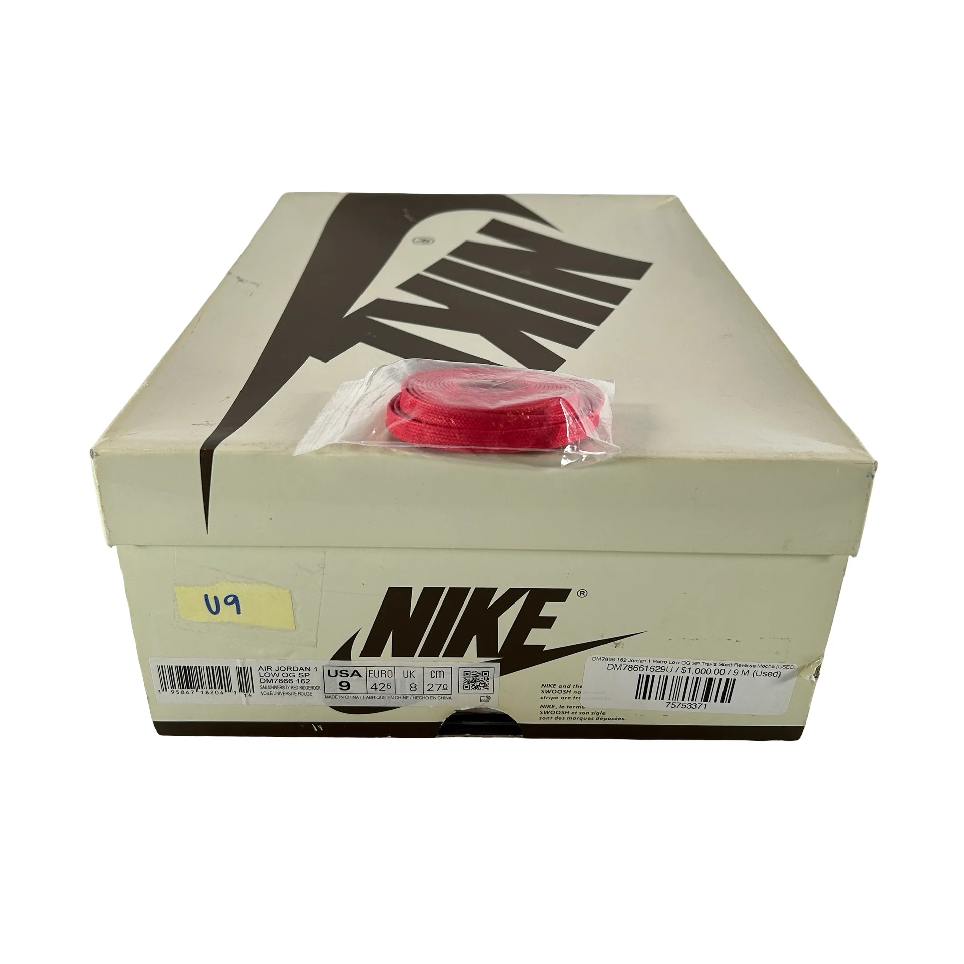 DM7866 162 Jordan 1 Retro Low OG SP Travis Scott Reverse Mocha [USED] - 9 M (Used9) - Image 7