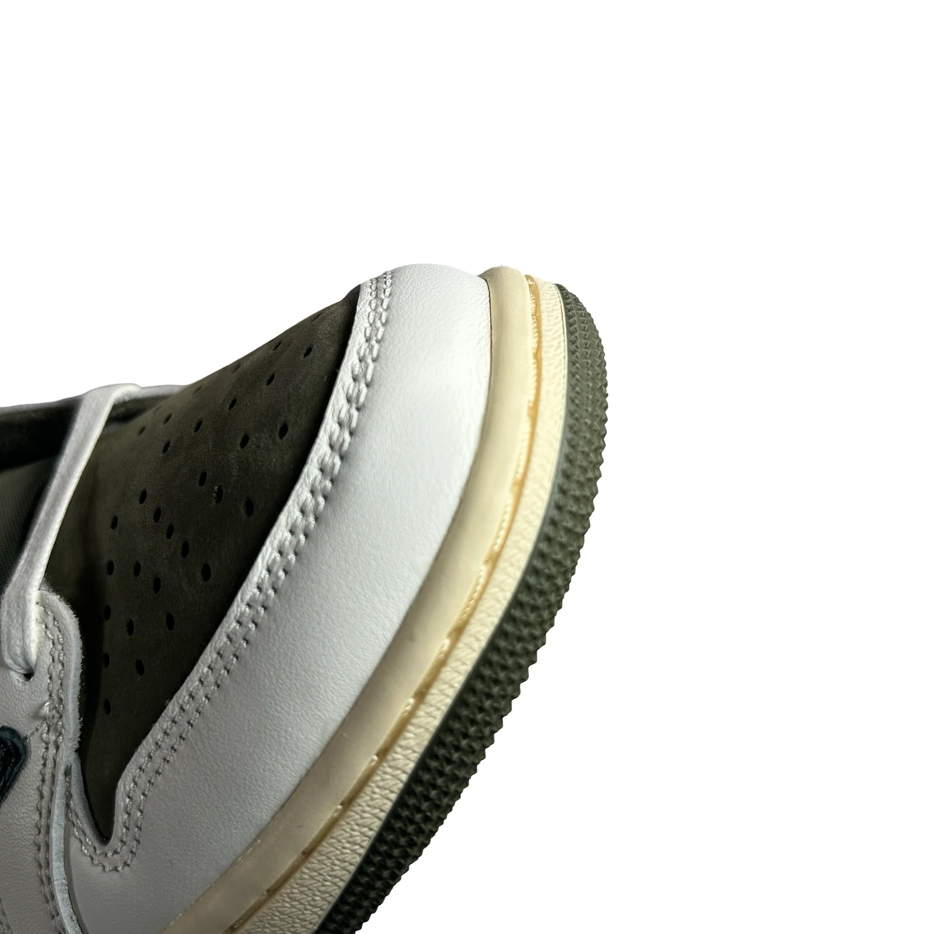 DM7866 200 Jordan 1 Retro Low OG SP Travis Scott Medium Olive [CONDITIONAL] - 8.5 M (Small Indent Right Foot) (Replace Box) - Image 6