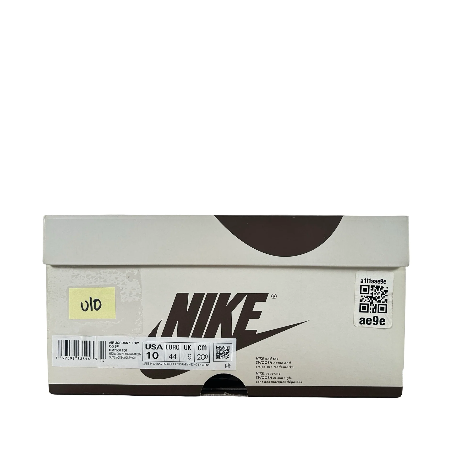 DM7866 200 Jordan 1 Retro Low OG SP Travis Scott Medium Olive [USED] - 10 M (Used10) - Image 7