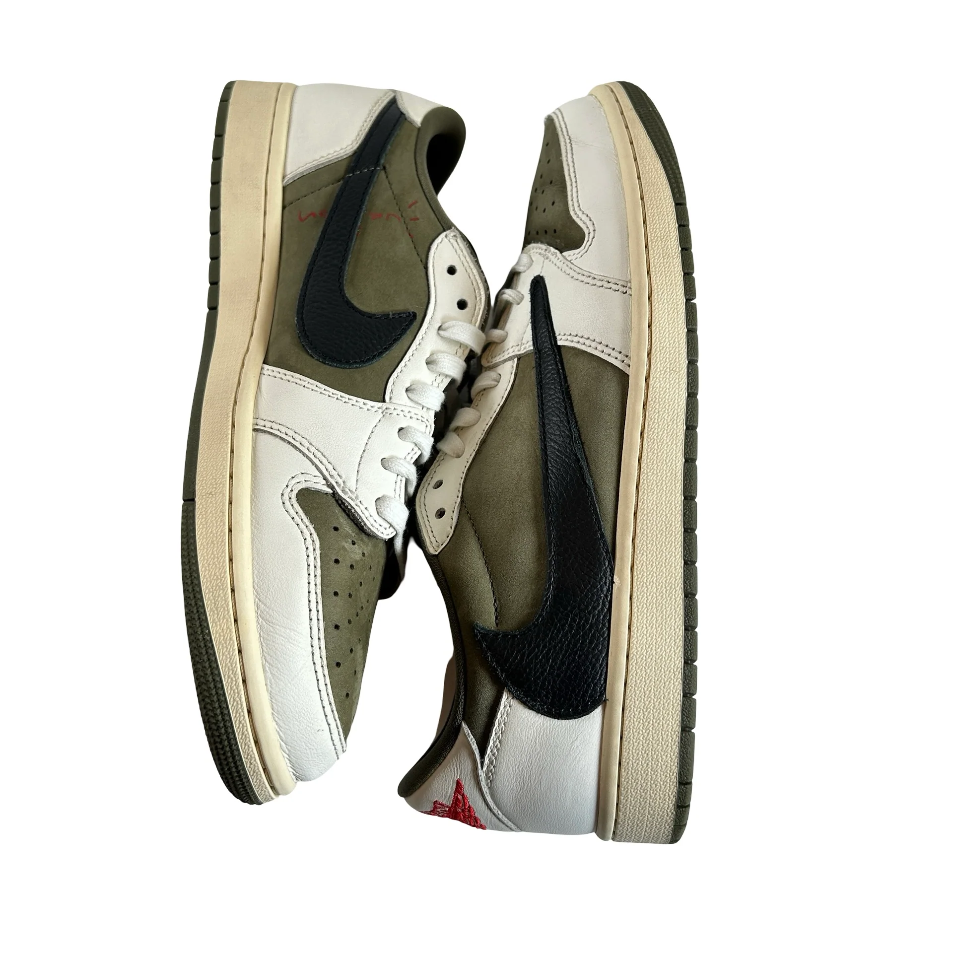 DM7866 200 Jordan 1 Retro Low OG SP Travis Scott Medium Olive [USED] - 10 M (Used6) - Image 5