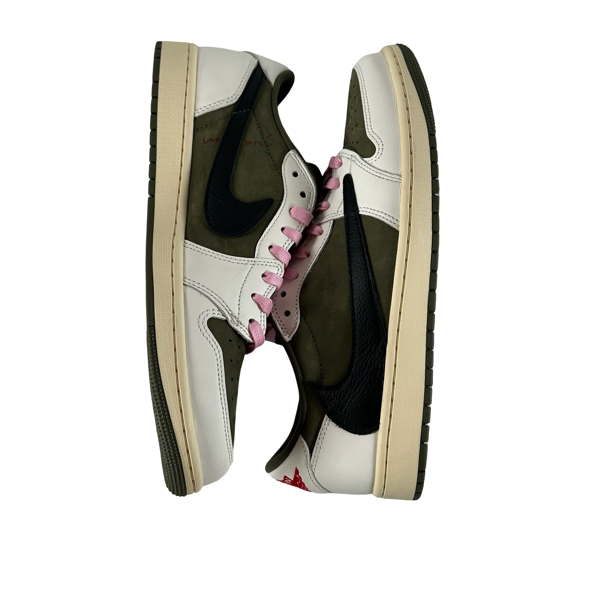 DM7866 200 Jordan 1 Retro Low OG SP Travis Scott Medium Olive [USED] - 11.5 M (VNDS) - Image 5