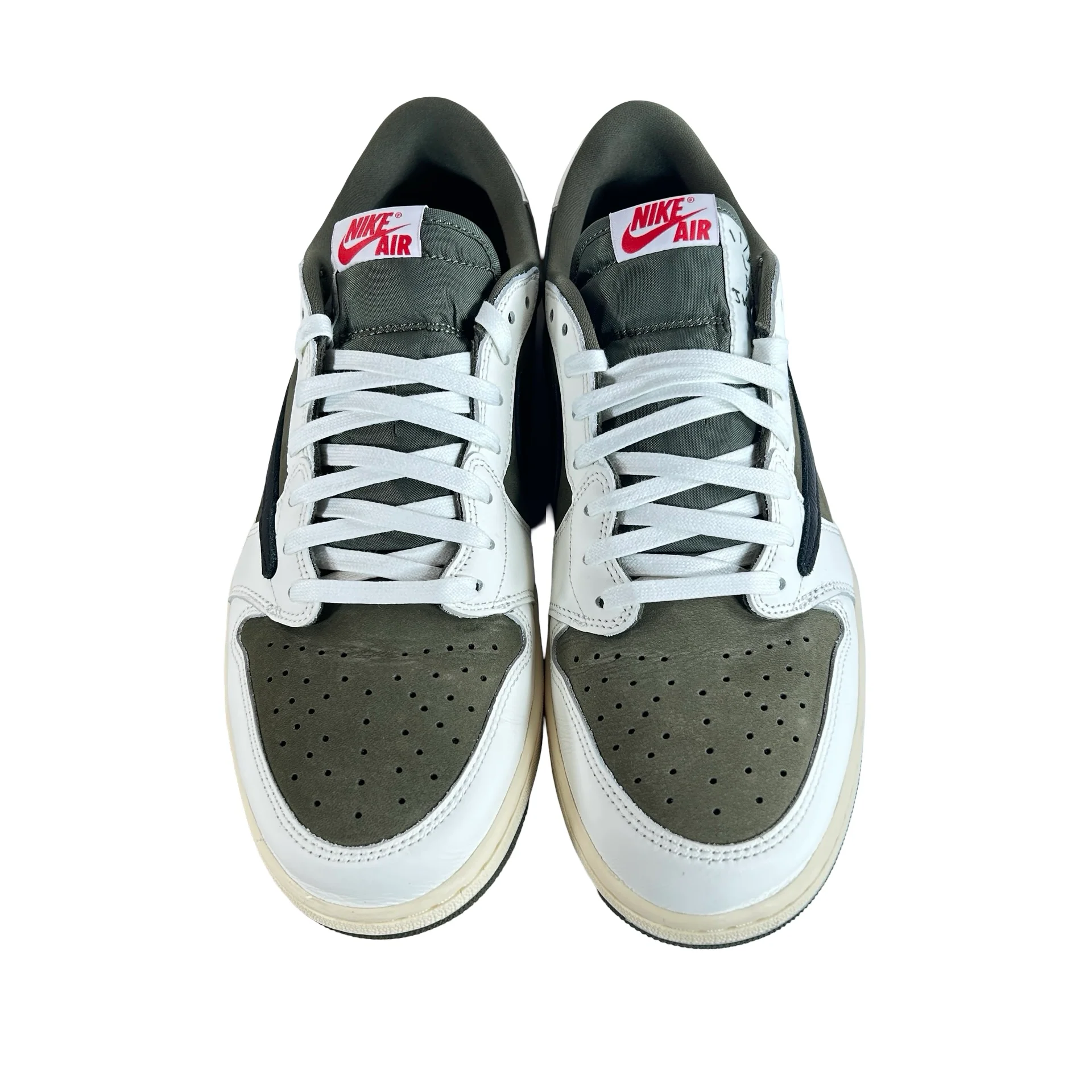 DM7866 200 Jordan 1 Retro Low OG SP Travis Scott Medium Olive [USED] - 12.5 M (Used2) - Image 2