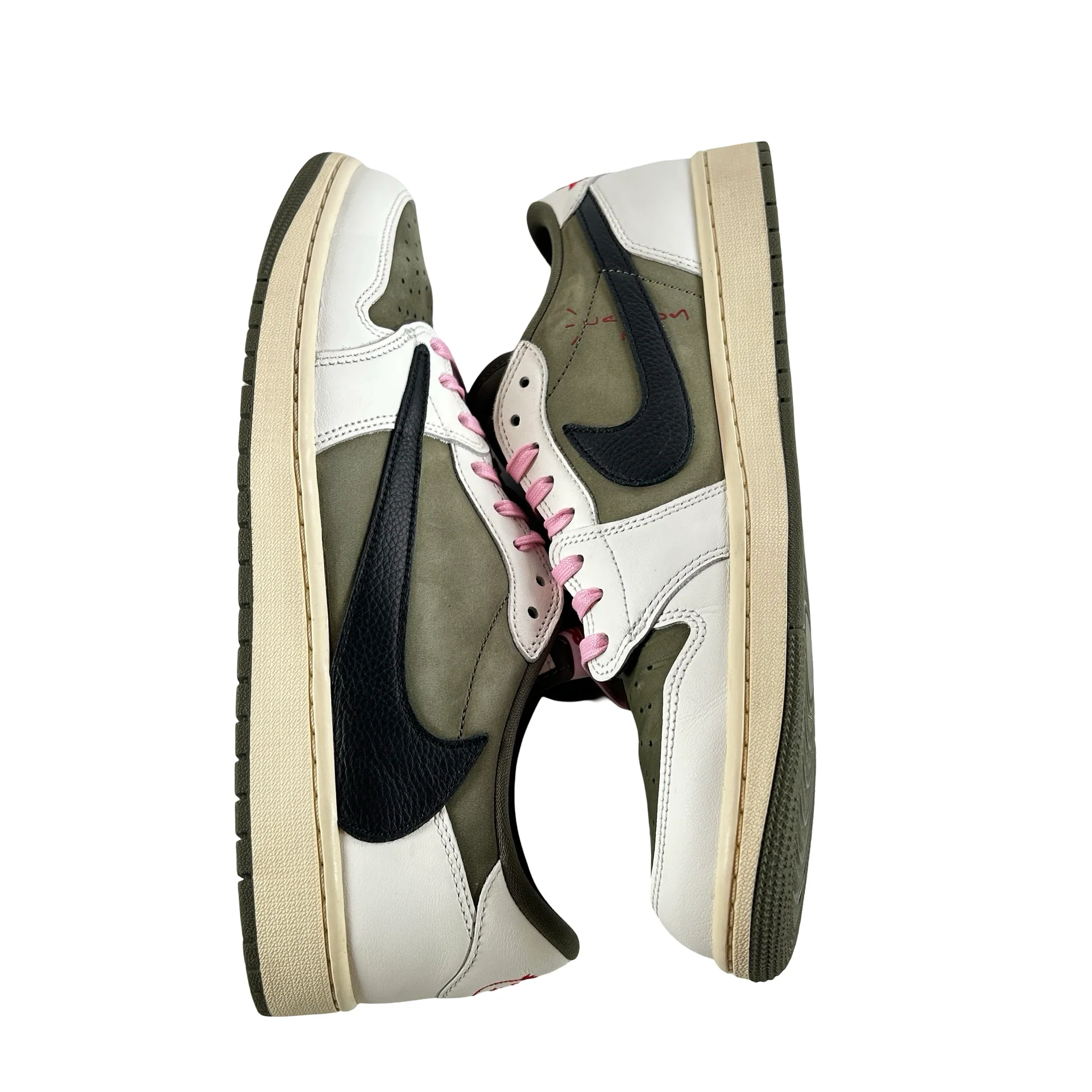 DM7866 200 Jordan 1 Retro Low OG SP Travis Scott Medium Olive [USED] - 13 (Used4) - Image 4