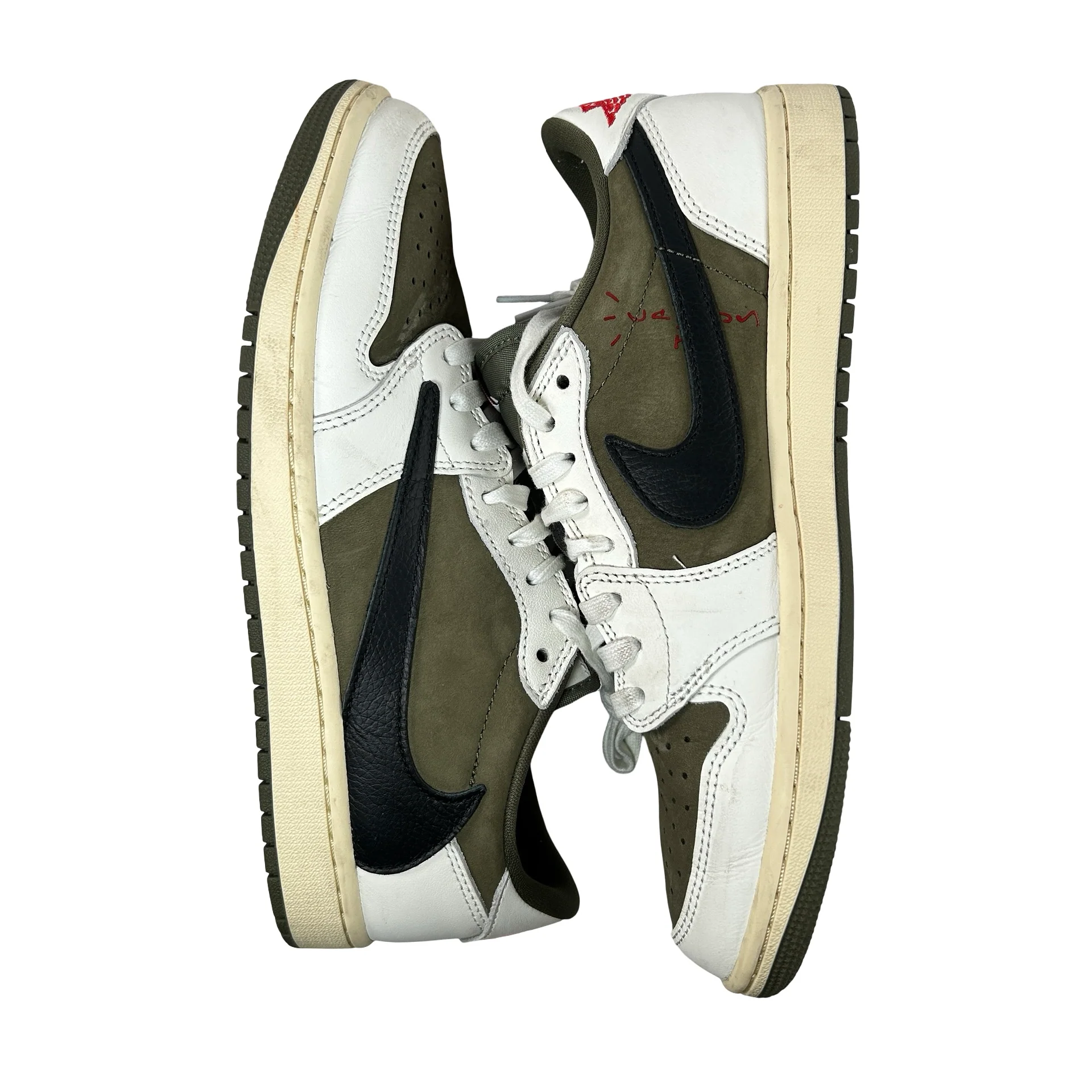 DM7866 200 Jordan 1 Retro Low OG SP Travis Scott Medium Olive [USED] - 8.5 (Used5) - Image 4
