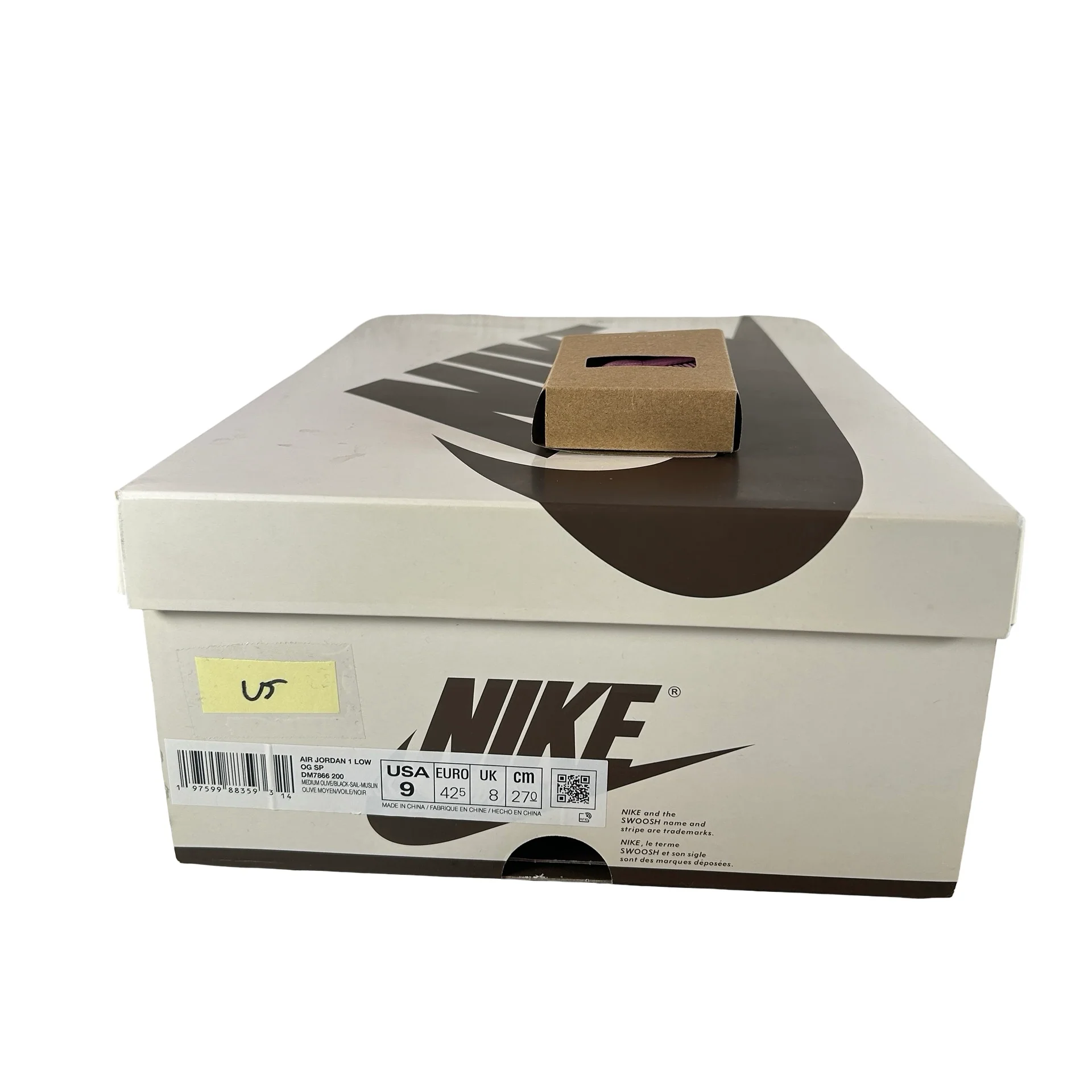 DM7866 200 Jordan 1 Retro Low OG SP Travis Scott Medium Olive [USED] - 9 M (Used5) - Image 7