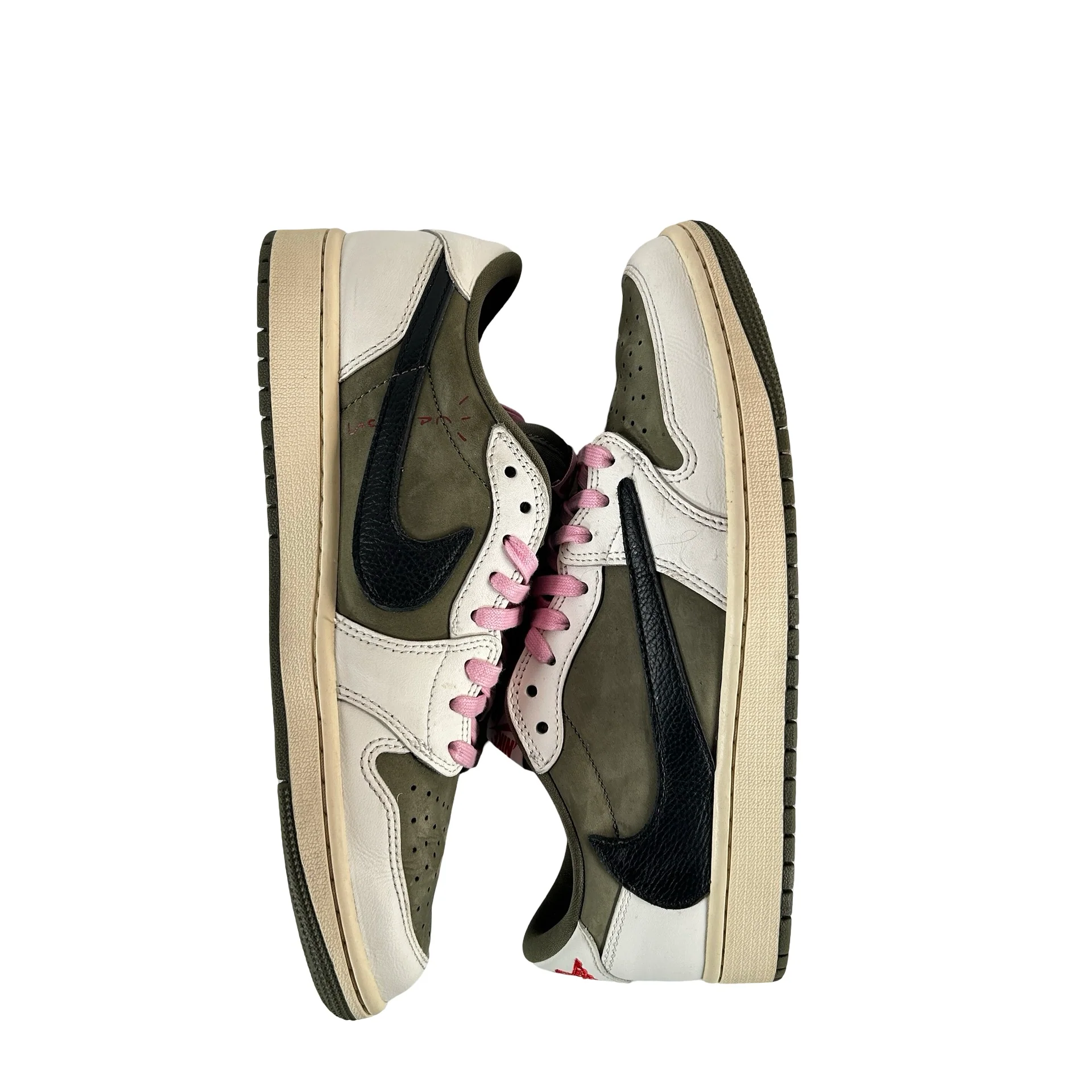 DM7866 200 Jordan 1 Retro Low OG SP Travis Scott Medium Olive [USED] - 9 M (Used7) - Image 5