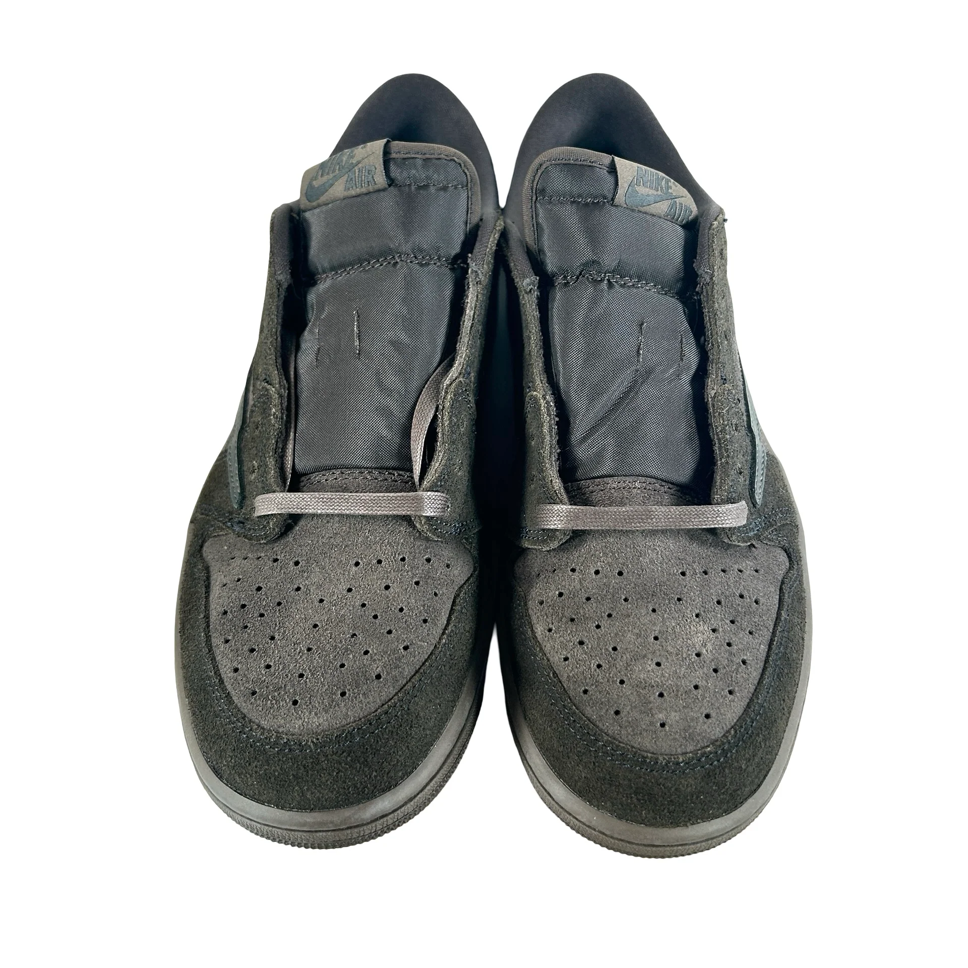 DM7866 202 Jordan 1 Retro Low OG SP Travis Scott Velvet Brown [USED] - 10.5 M (Used8) - Image 2