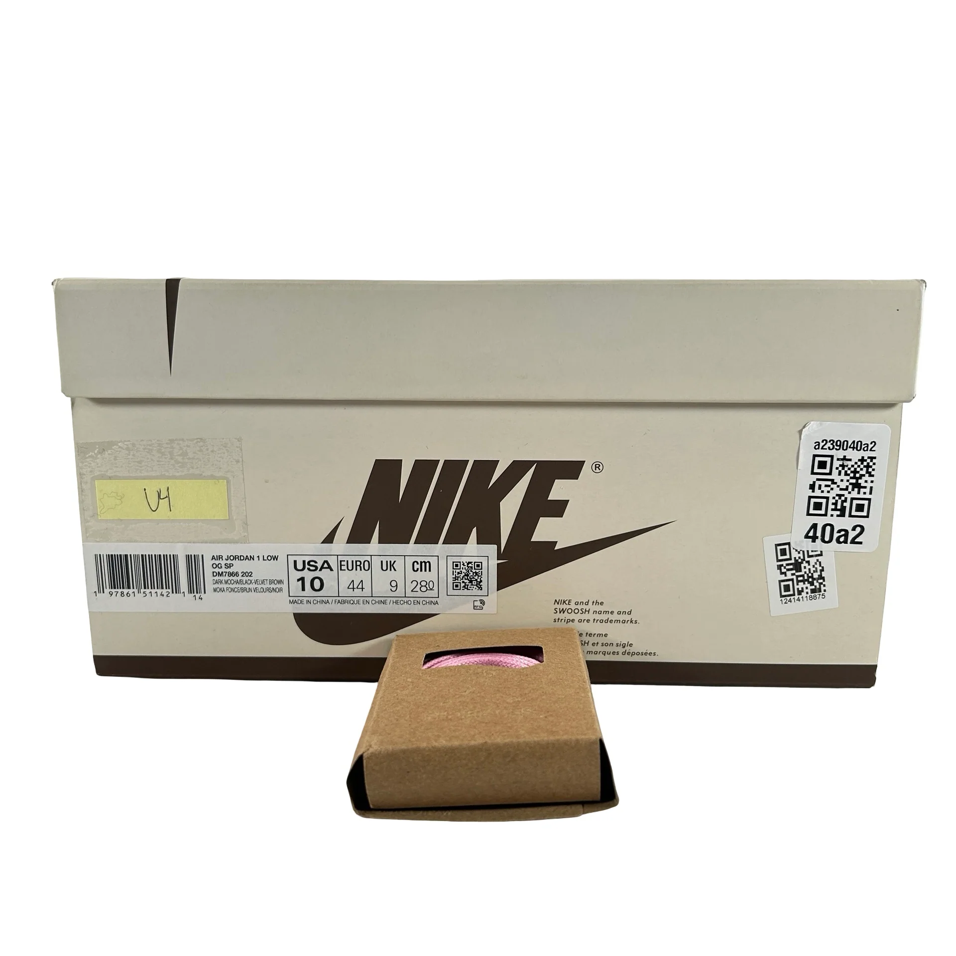 DM7866 202 Jordan 1 Retro Low OG SP Travis Scott Velvet Brown [USED] - 10 M (Used4) - Image 7