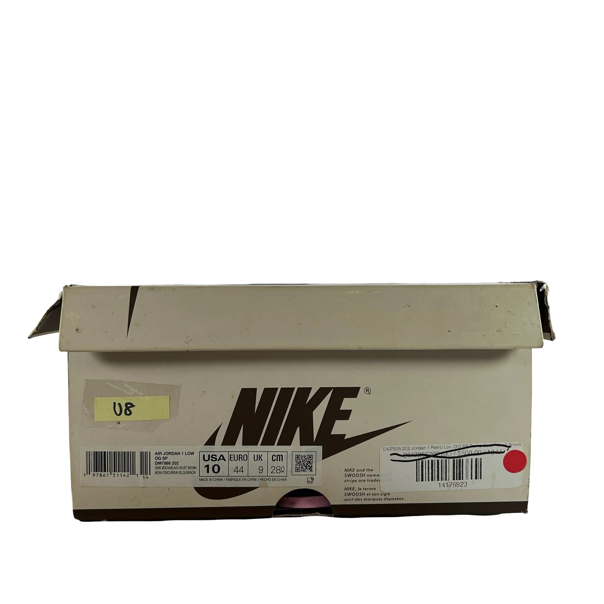 DM7866 202 Jordan 1 Retro Low OG SP Travis Scott Velvet Brown [USED] - 10 M (Used8) - Image 7