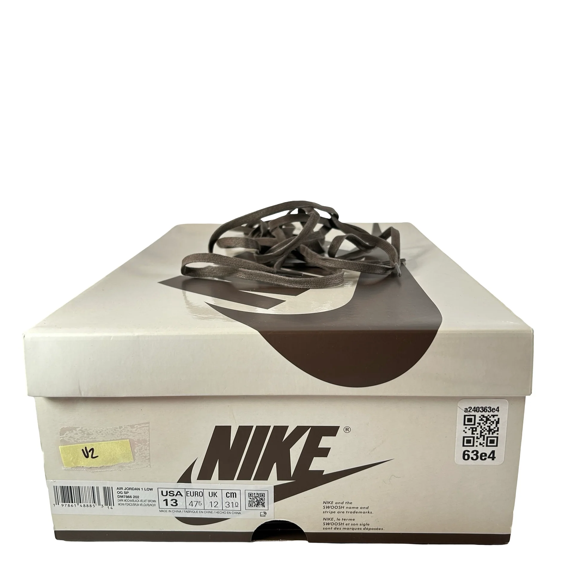 DM7866 202 Jordan 1 Retro Low OG SP Travis Scott Velvet Brown [USED] - 13 (Used2) - Image 7