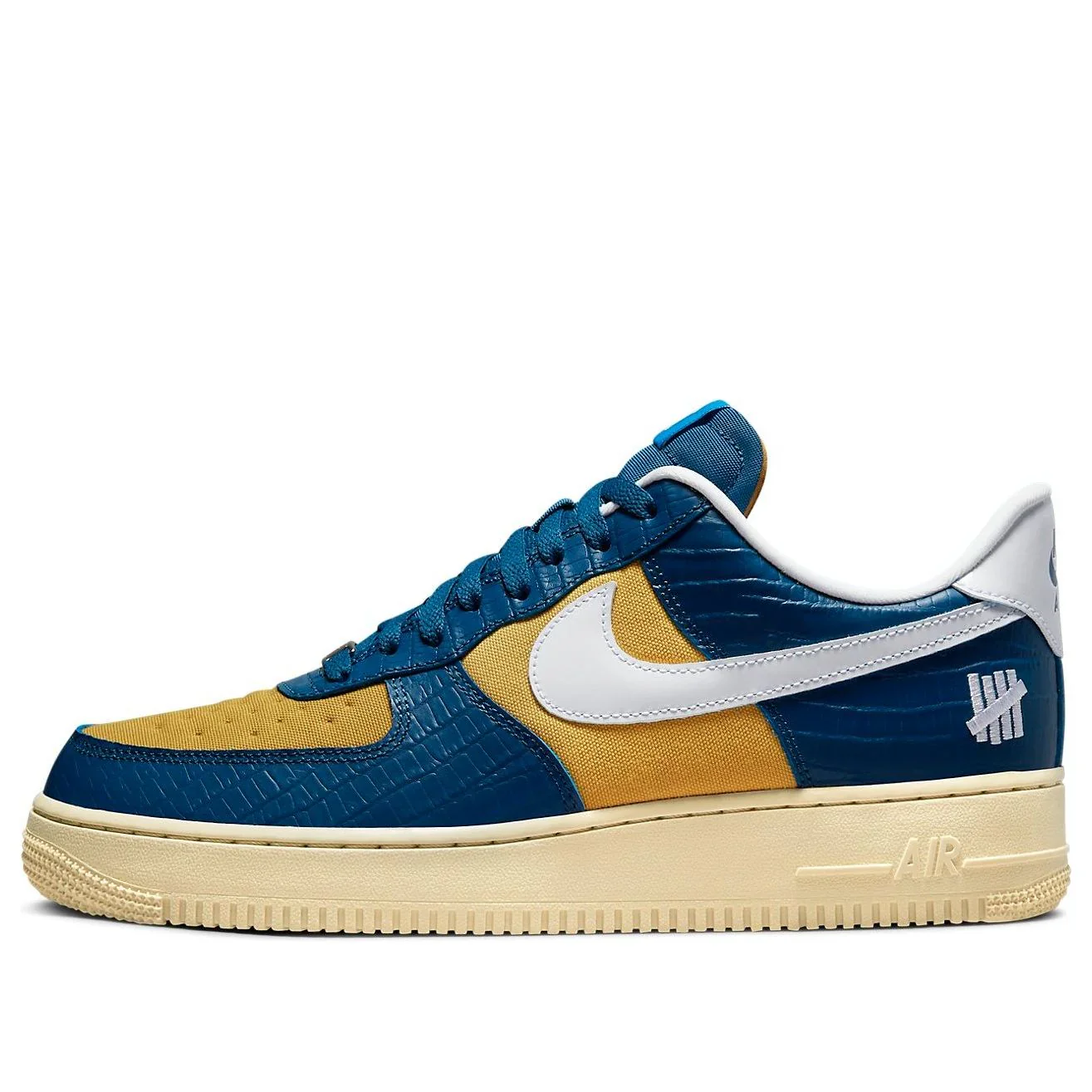 DM8462 400 Nike Air Force 1 Low SP Undefeated 5 On It Blue Yellow Croc