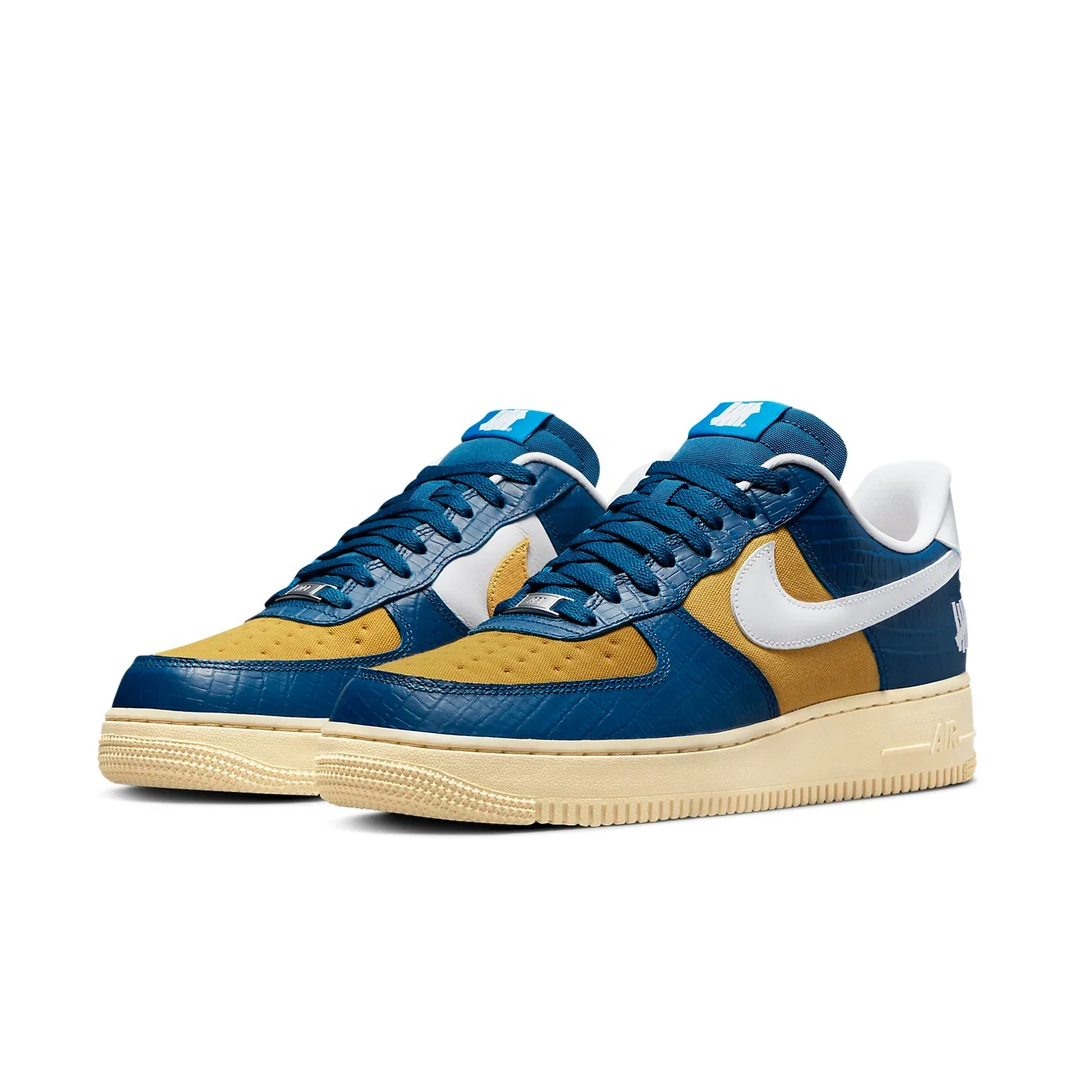 DM8462 400 Nike Air Force 1 Low SP Undefeated 5 On It Blue Yellow Croc - Image 3