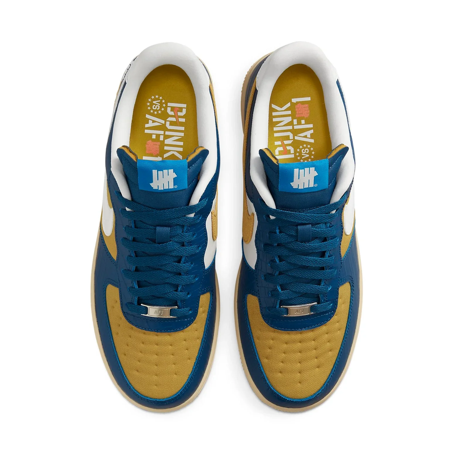DM8462 400 Nike Air Force 1 Low SP Undefeated 5 On It Blue Yellow Croc - Image 4