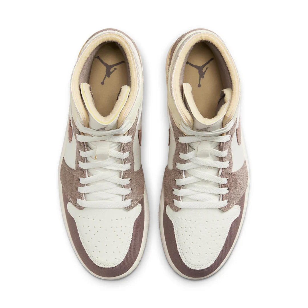 DM9652 102 Air Jordan 1 Mid SE Craft Taupe Haze - Image 4