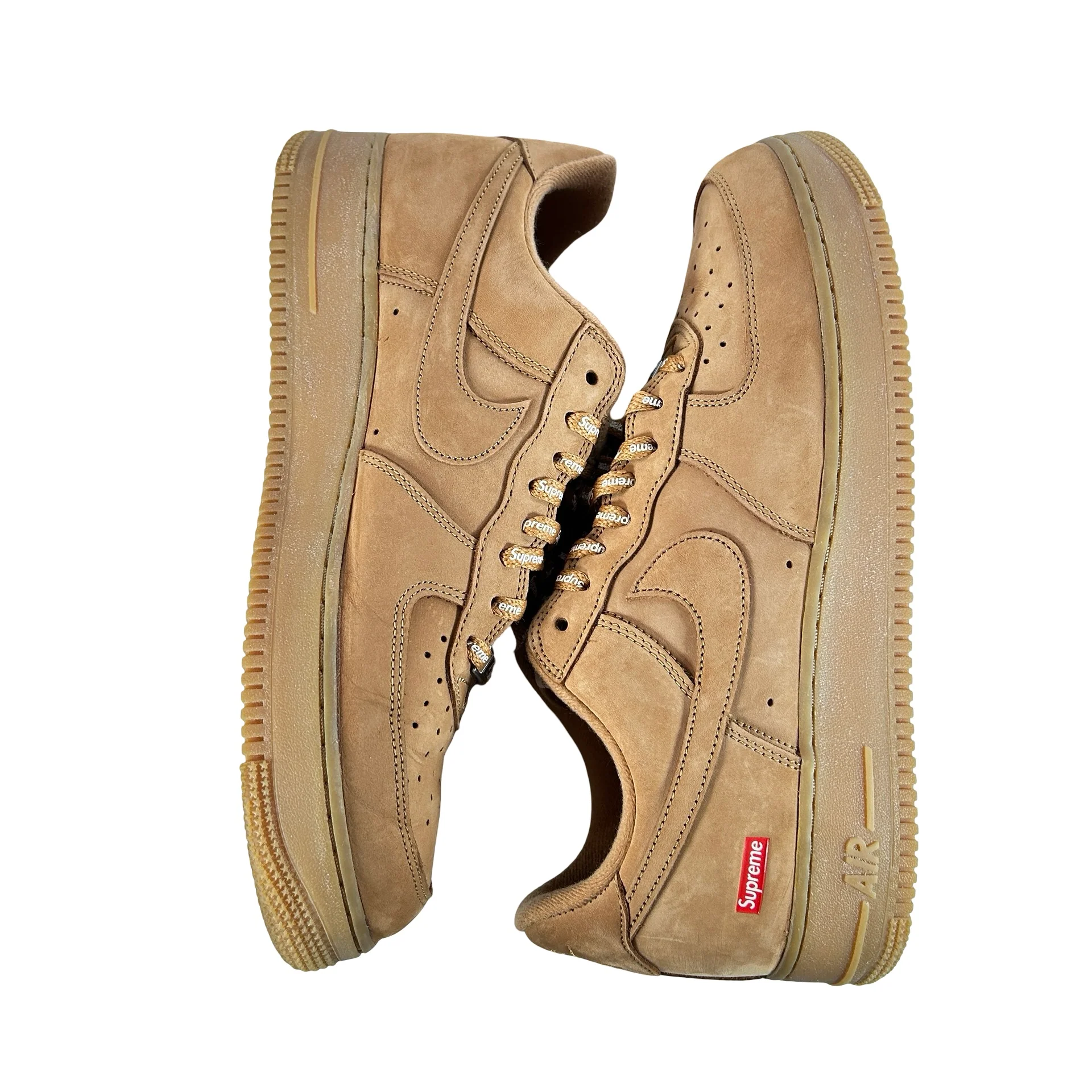 DN1555 200 Nike Air Force 1 Low SP Supreme Wheat [USED] - 11.5 M (Used) - Image 4