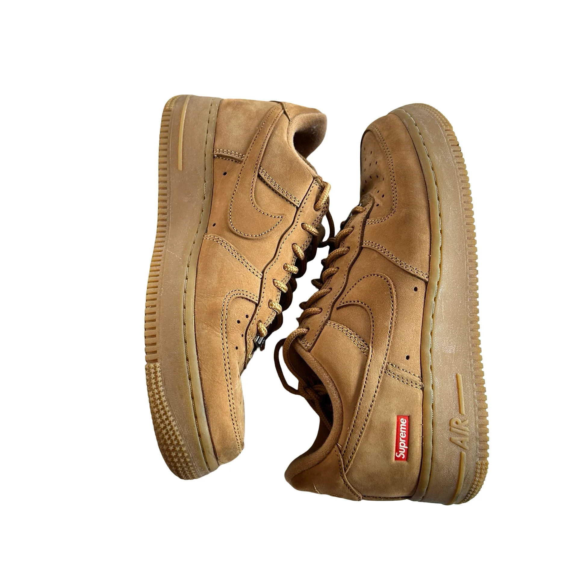 DN1555 200 Nike Air Force 1 Low SP Supreme Wheat [USED] - 6 M (Used) (Replace Box) - Image 4