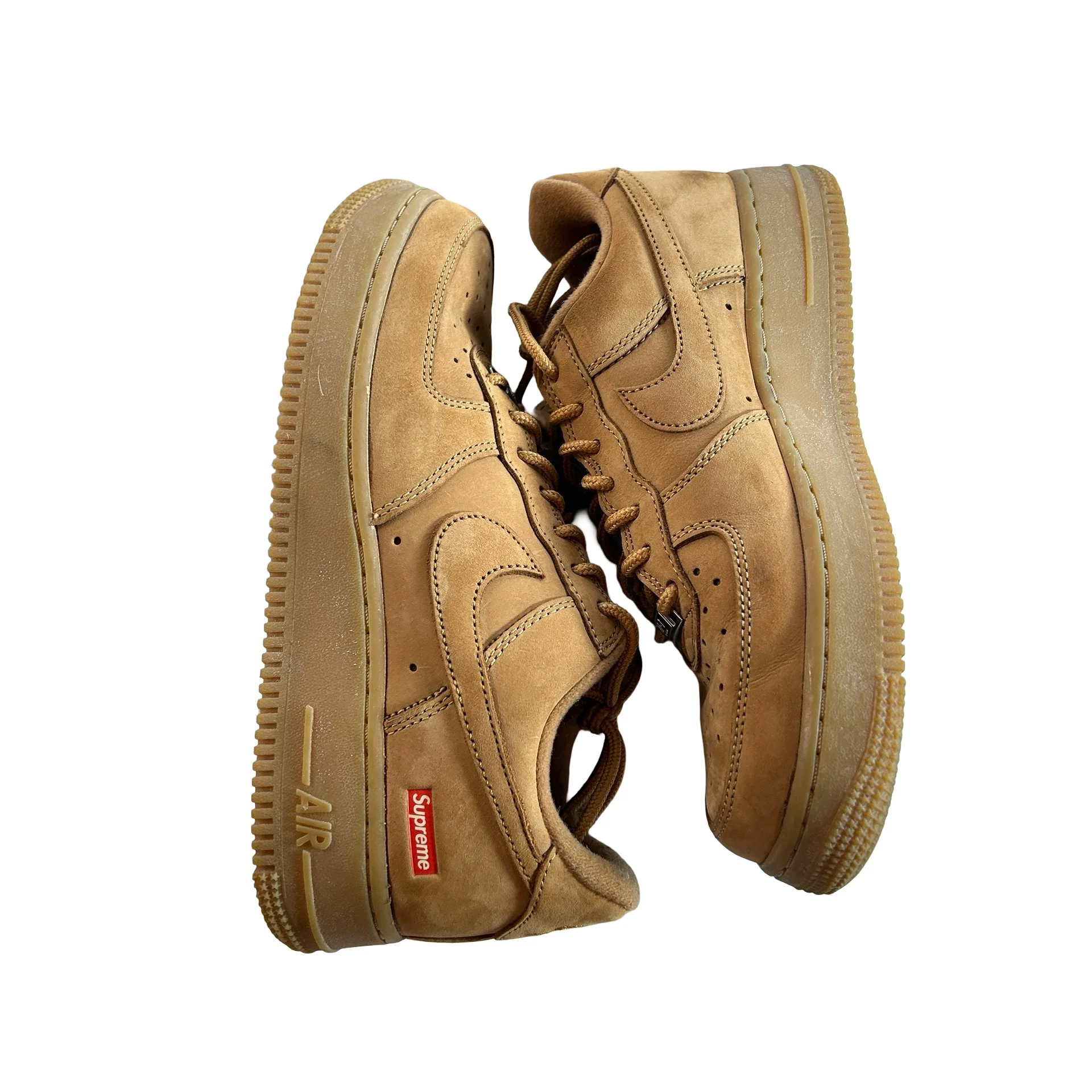 DN1555 200 Nike Air Force 1 Low SP Supreme Wheat [USED] - 6 M (Used) (Replace Box) - Image 5