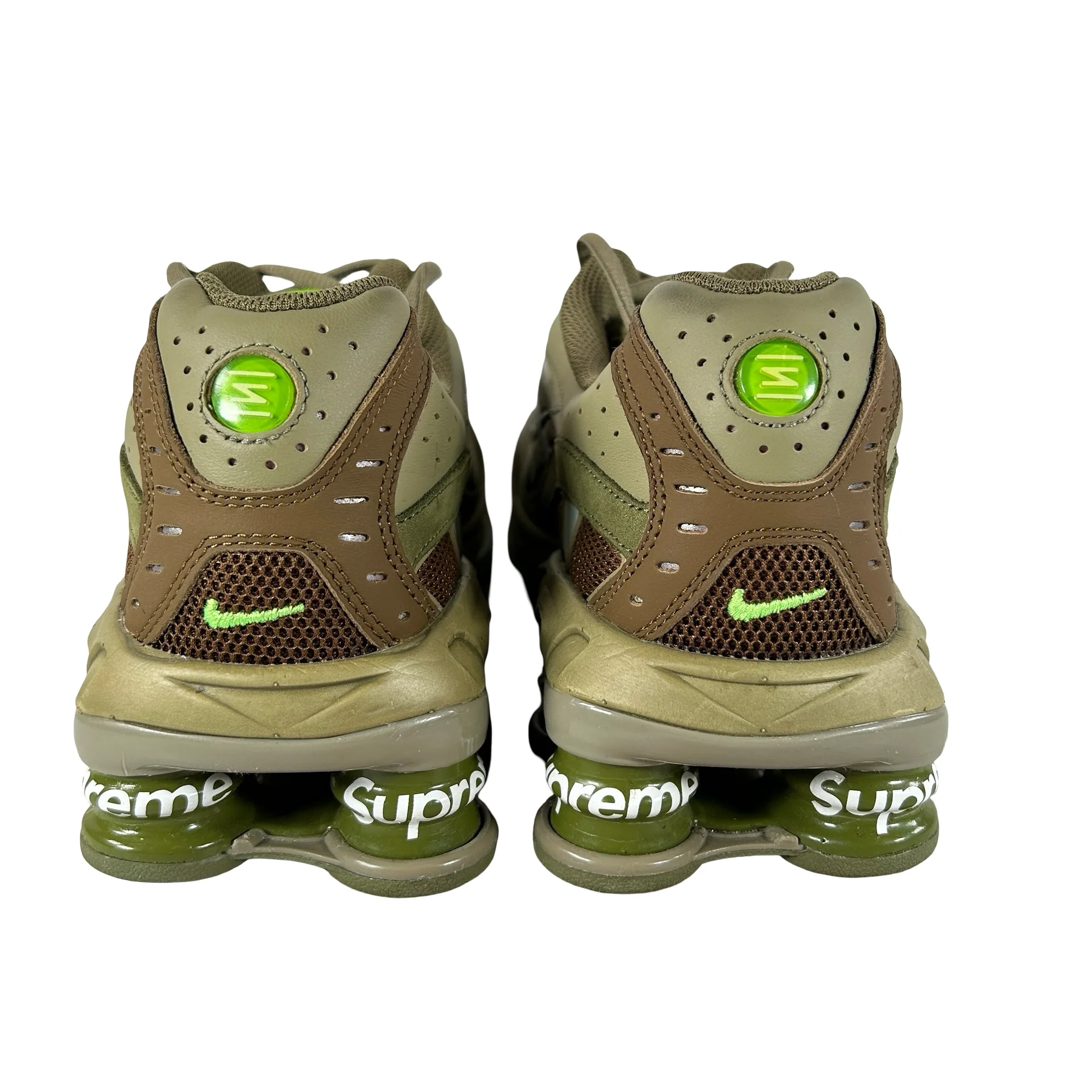 DN1615 200 Nike Shox Ride 2 SP Supreme Olive [USED] - 9.5 M (Used) - Image 3