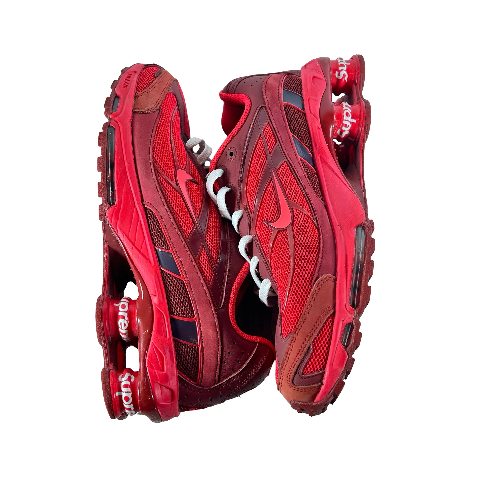 DN1615 600 Nike Shox Ride 2 SP Supreme Red [USED] - 10.5 M (Used) (No Box) - Image 4