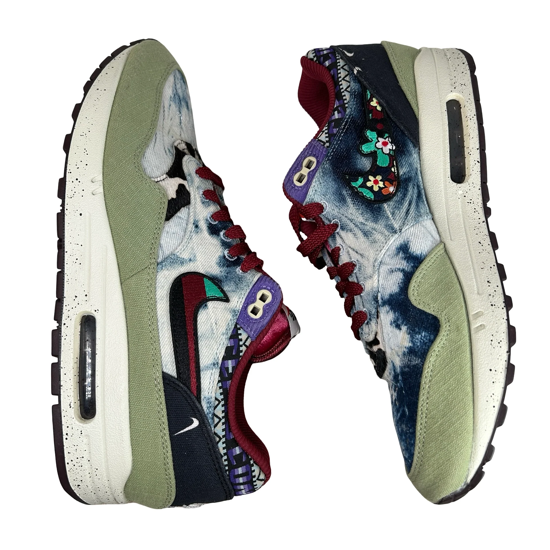 DN1803 300 Nike Air Max 1 Concepts Denim Olive Canvas [USED] - 10.5 M (Used) (No Box) - Image 4