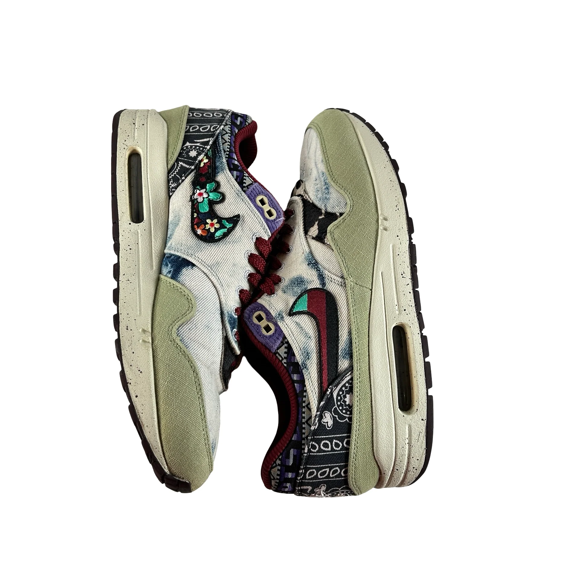 DN1803 300 Nike Air Max 1 Concepts Denim Olive Canvas [USED] - 10 M (Used) - Image 5