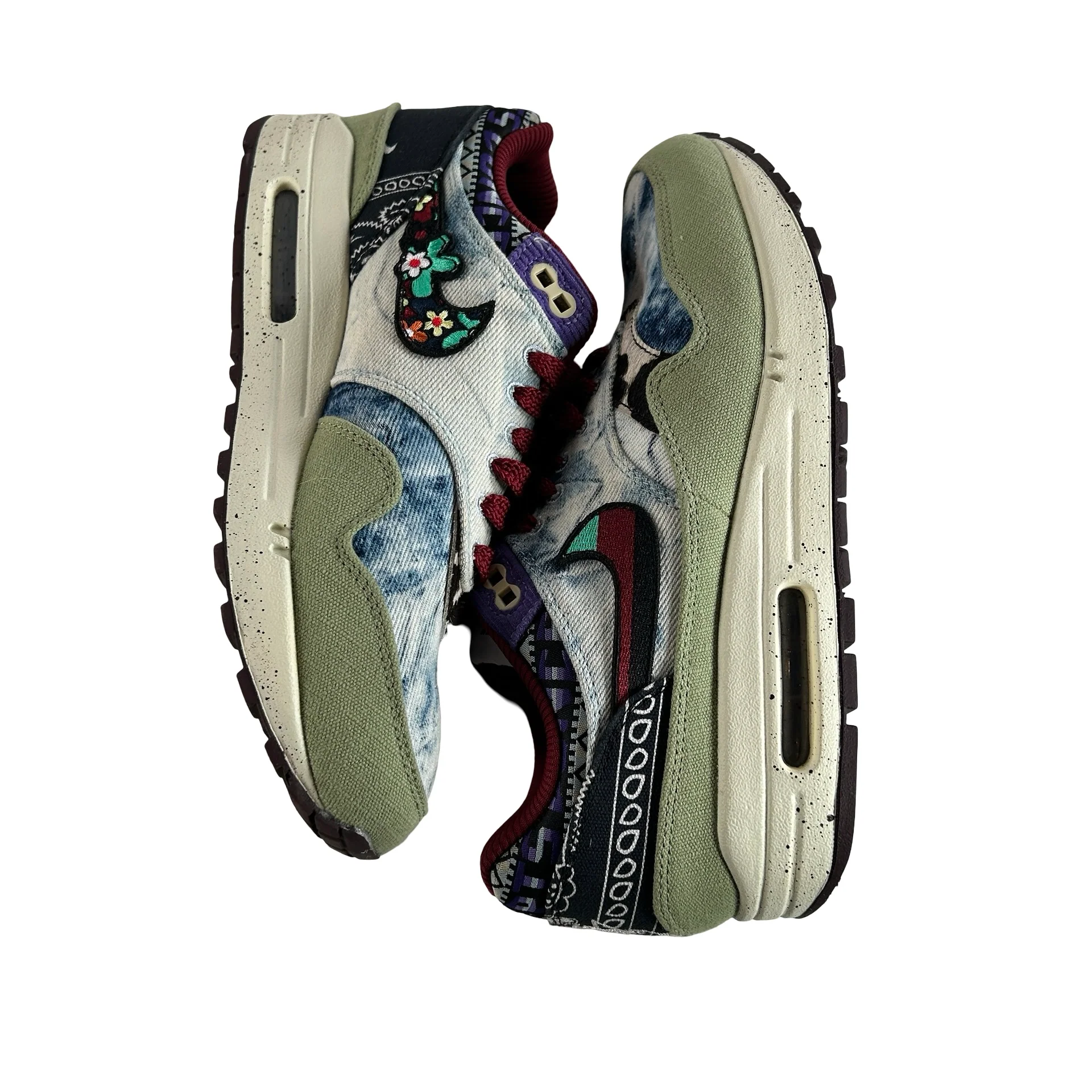 DN1803 300 Nike Air Max 1 Concepts Denim Olive Canvas [USED] - 8 M (Used) (Replace Box) - Image 5