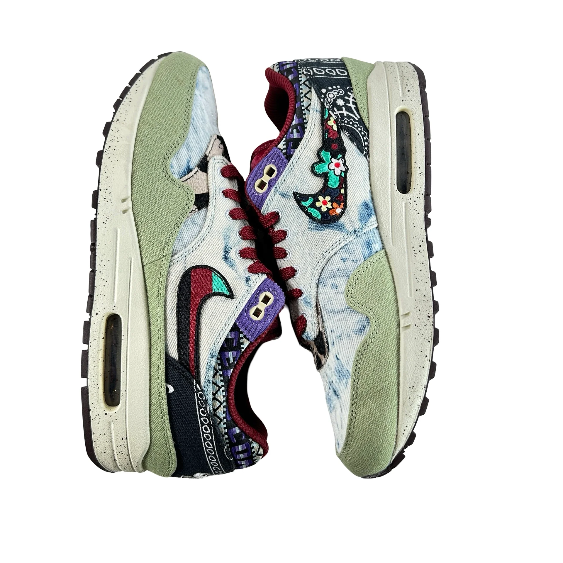 DN1803 300 Nike Air Max 1 Concepts Denim Olive Canvas [USED] - 9 M (Used4) - Image 5