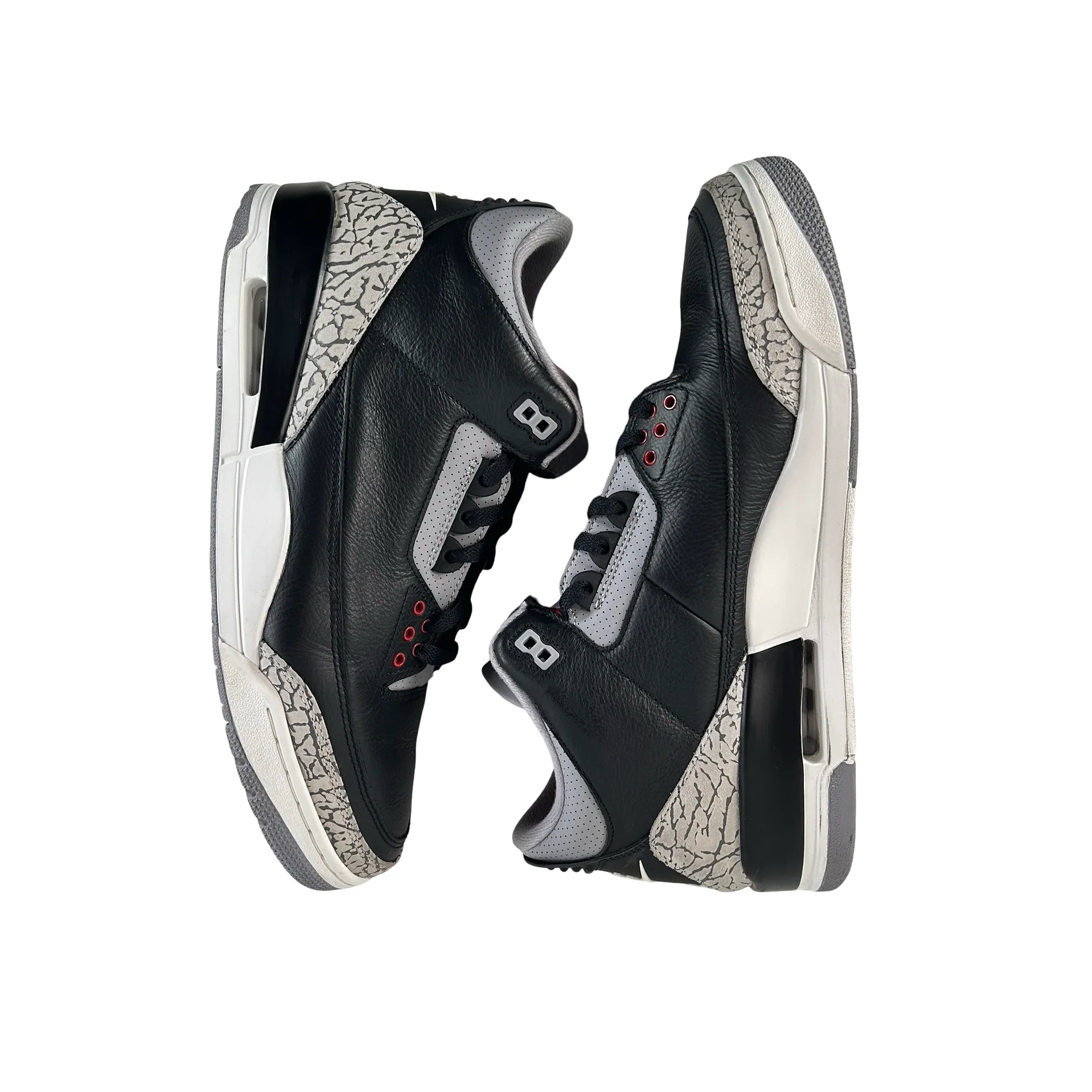DN3707 010 Jordan 3 Retro Black Cement Reimagined (2024) [USED] - 12 M (Used) (No Box) - Image 5