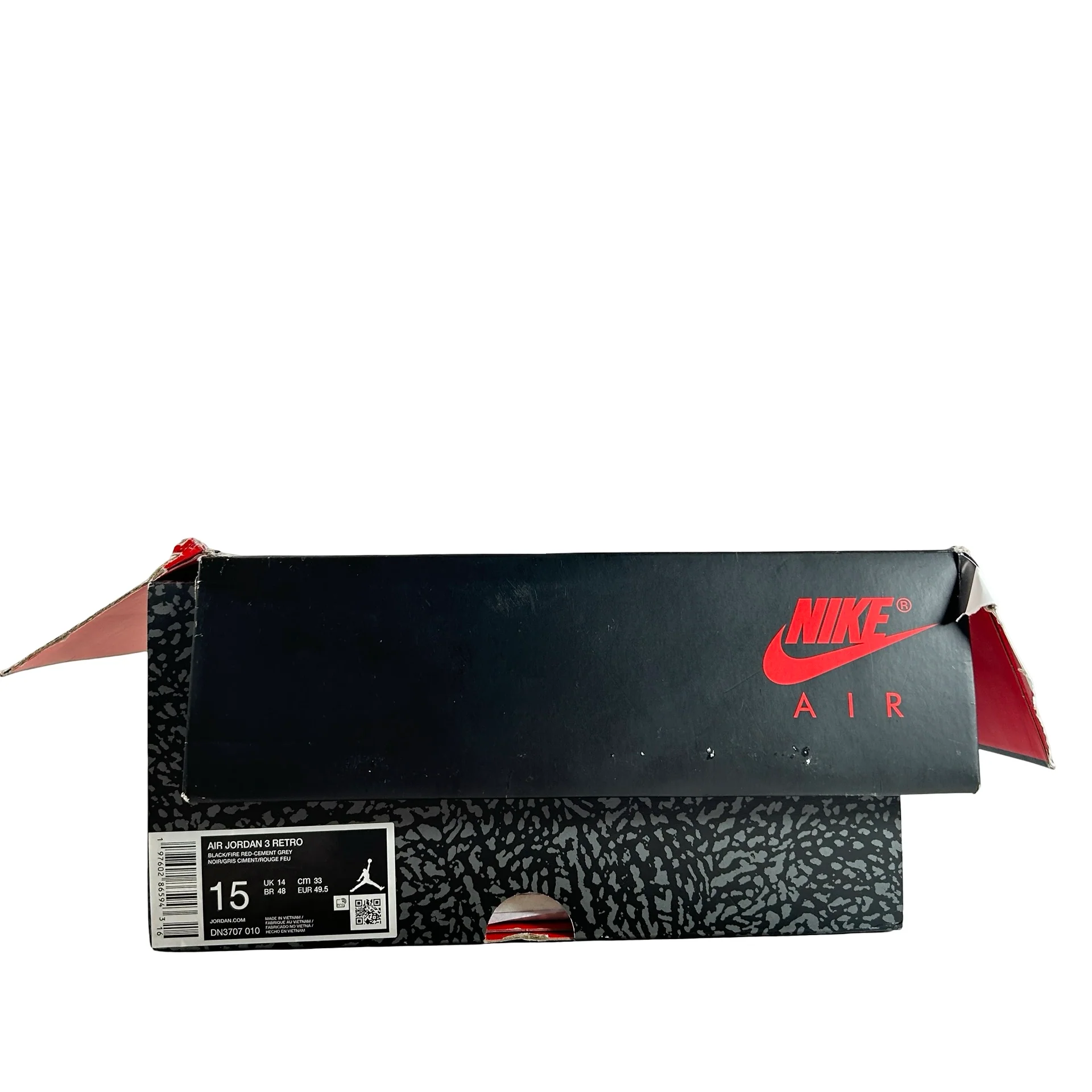 DN3707 010 Jordan 3 Retro Black Cement Reimagined (2024) [USED] - 15 M (Used) - Image 7