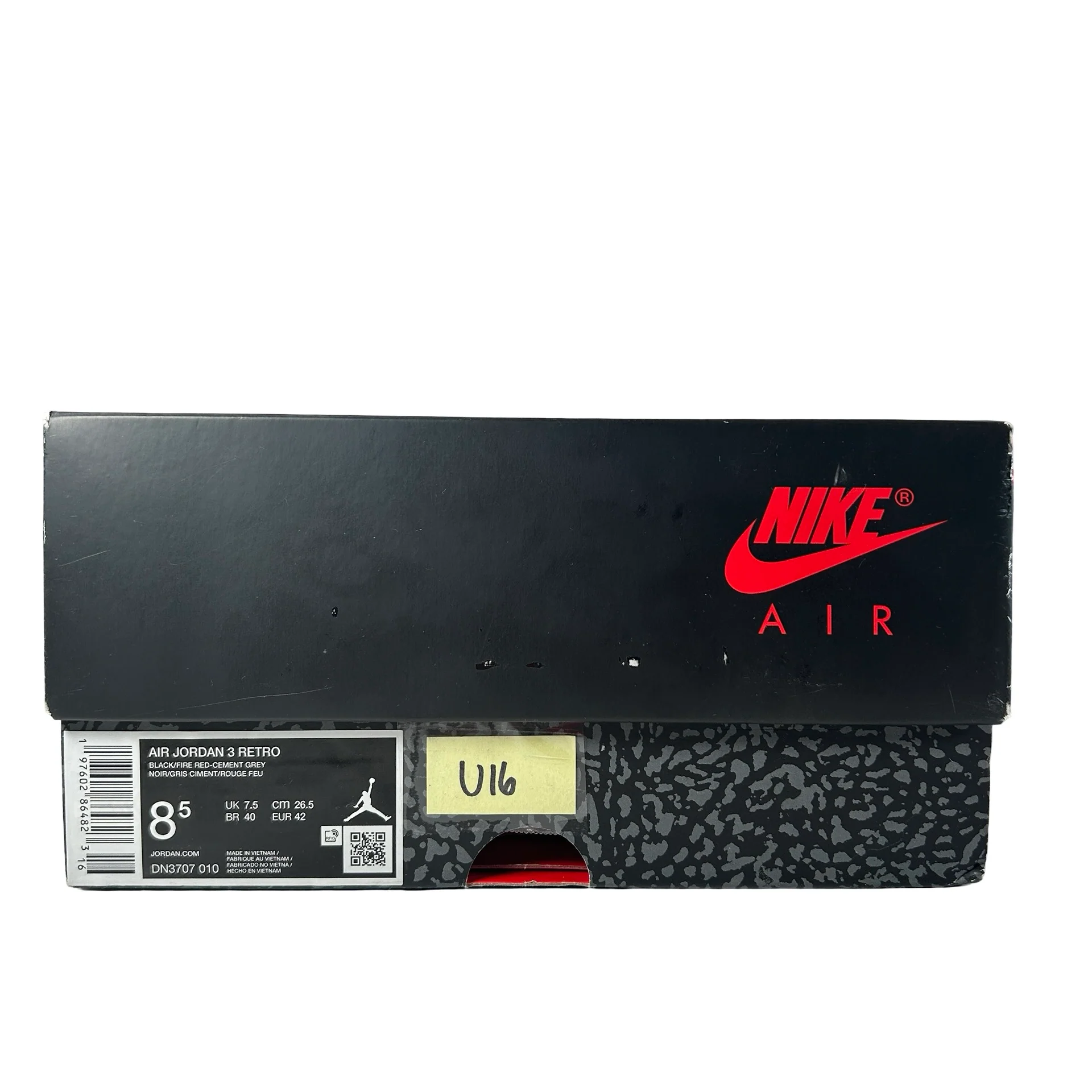 DN3707 010 Jordan 3 Retro Black Cement Reimagined (2024) [USED] - 8.5 M (Used16) - Image 7