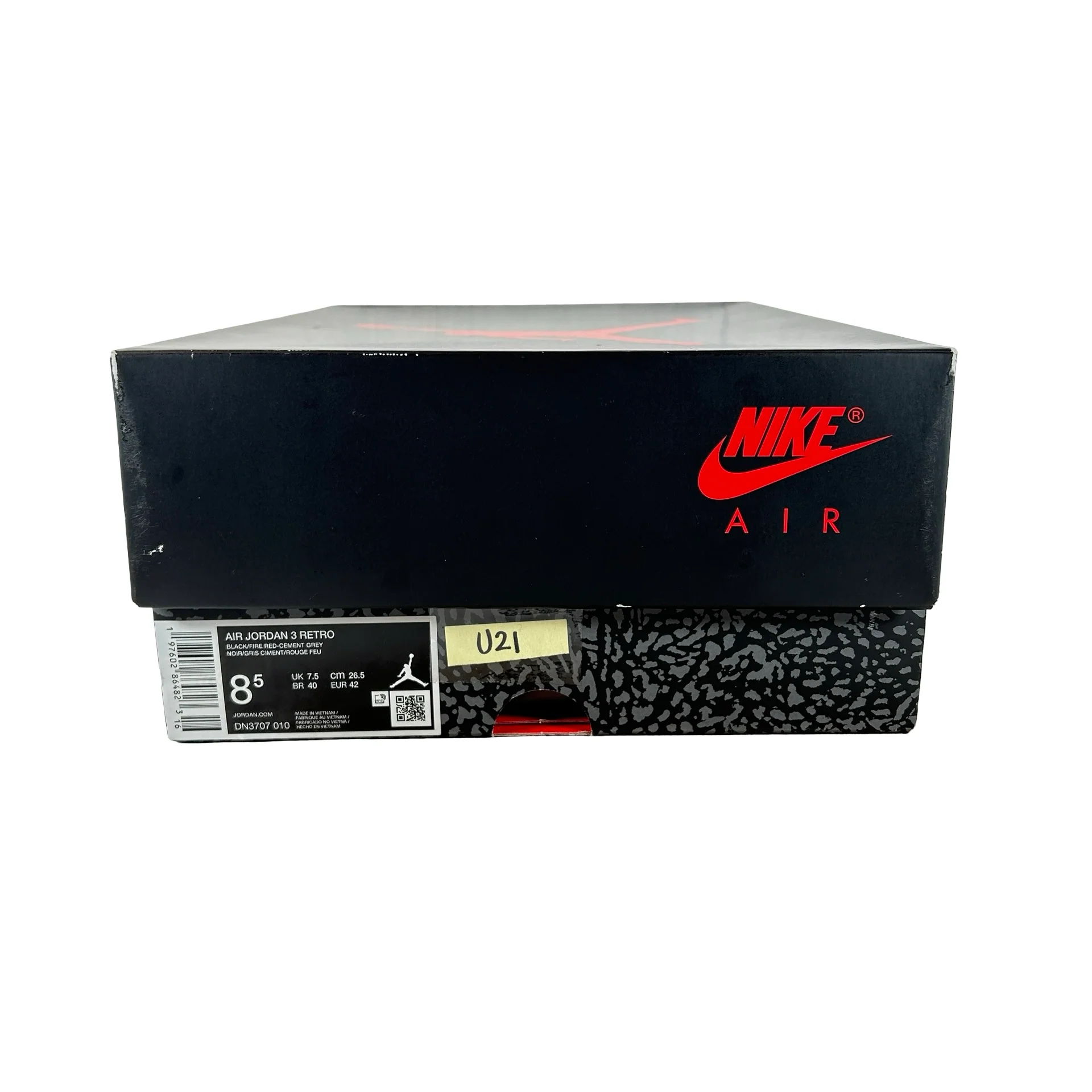 DN3707 010 Jordan 3 Retro Black Cement Reimagined (2024) [USED] - 8.5 M (Used21) - Image 7