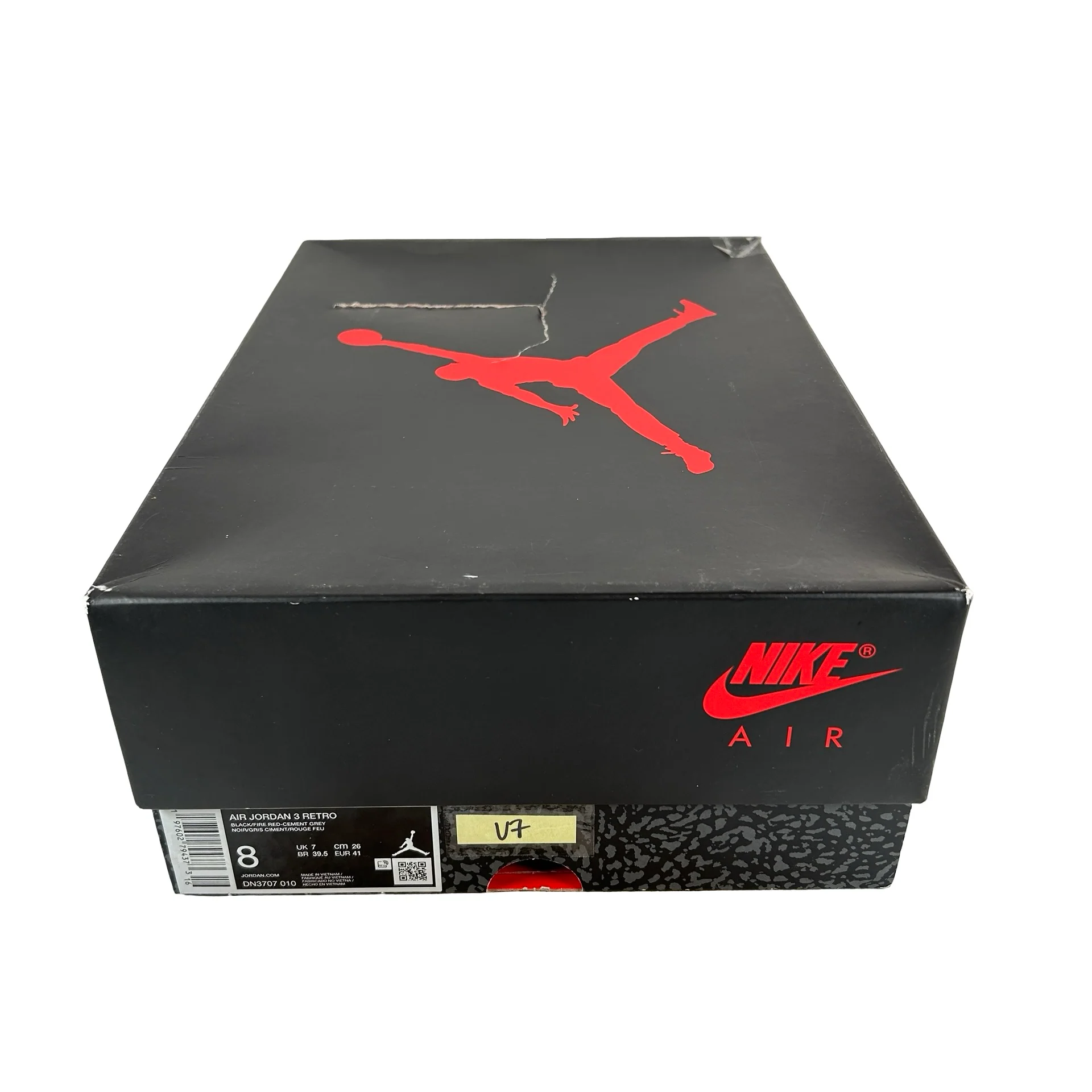 DN3707 010 Jordan 3 Retro Black Cement Reimagined (2024) [USED] - 8 M (Used7) - Image 7