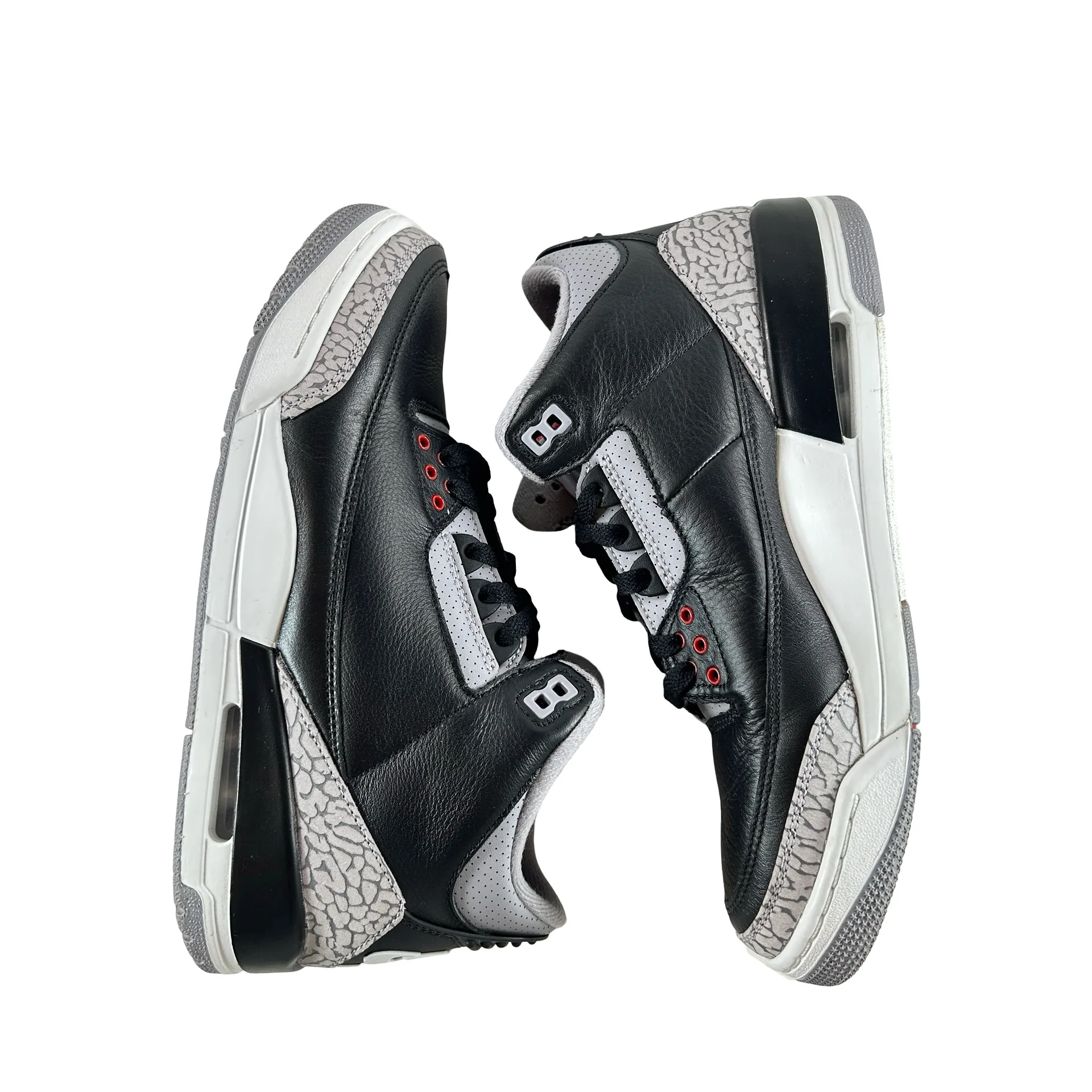 DN3707 010 Jordan 3 Retro Black Cement Reimagined (2024) [USED] - 9.5 M (Used) (No Box) - Image 4