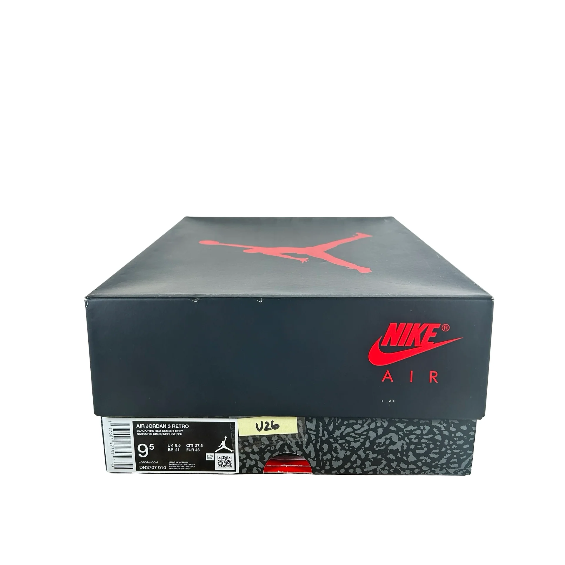 DN3707 010 Jordan 3 Retro Black Cement Reimagined (2024) [USED] - 9.5 M (Used26) - Image 7