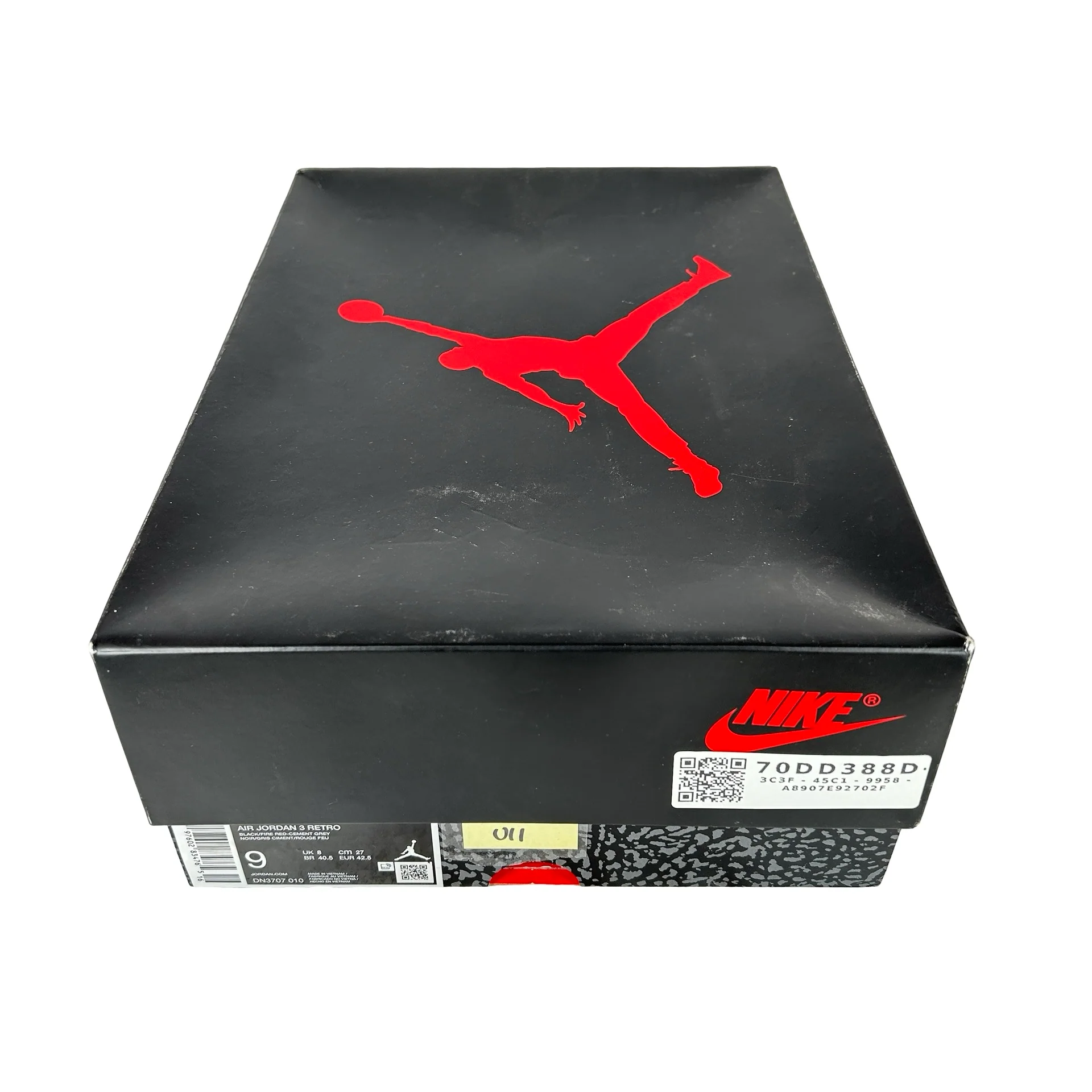 DN3707 010 Jordan 3 Retro Black Cement Reimagined (2024) [USED] - 9 M (Used11) - Image 7