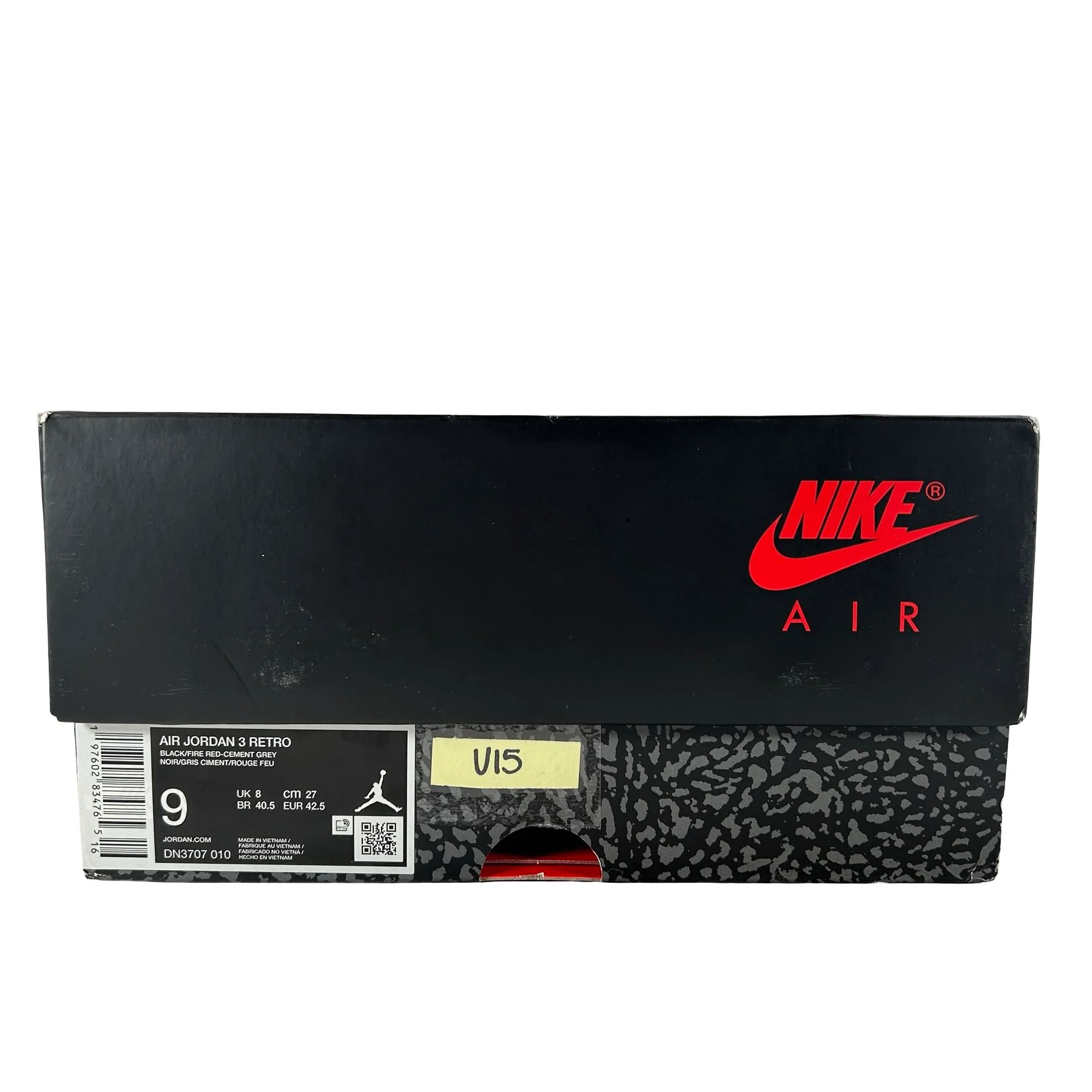DN3707 010 Jordan 3 Retro Black Cement Reimagined (2024) [USED] - 9 M (Used15) - Image 7