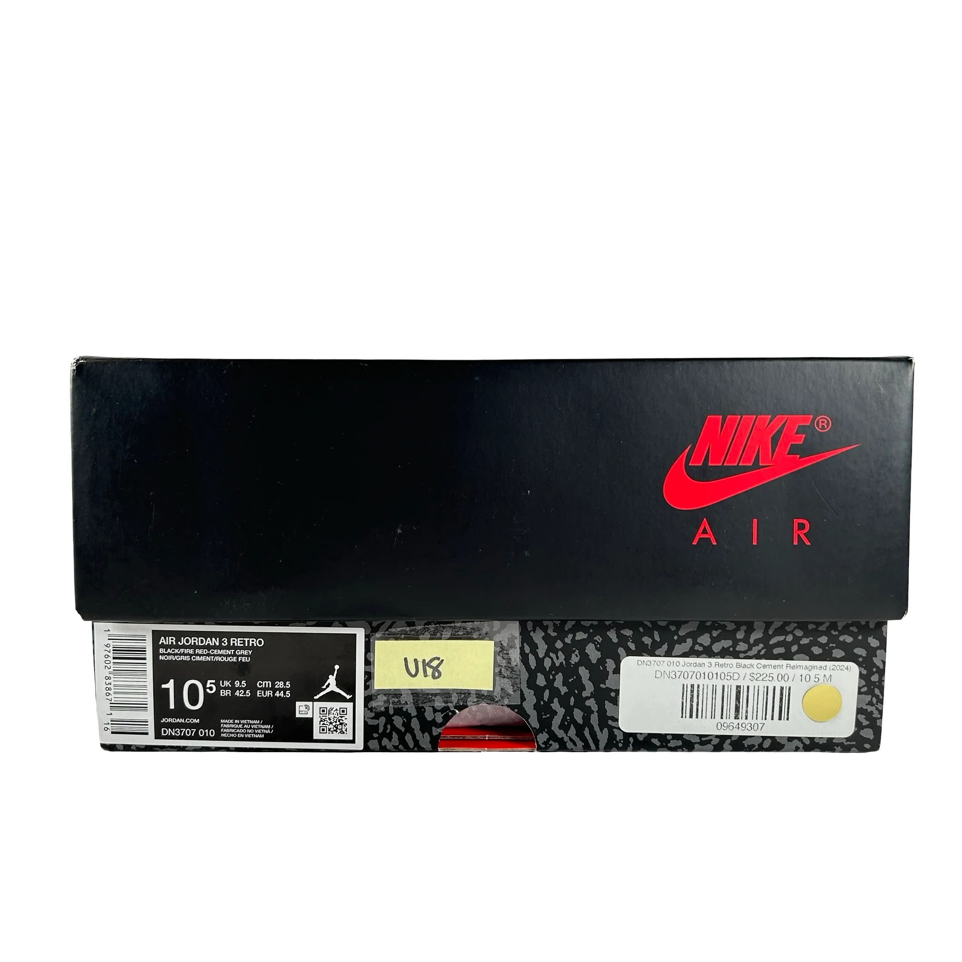 DN3707 010 Jordan 3 Retro OG Black Cement (2024) [USED] - 10.5 M (Used18) - Image 7