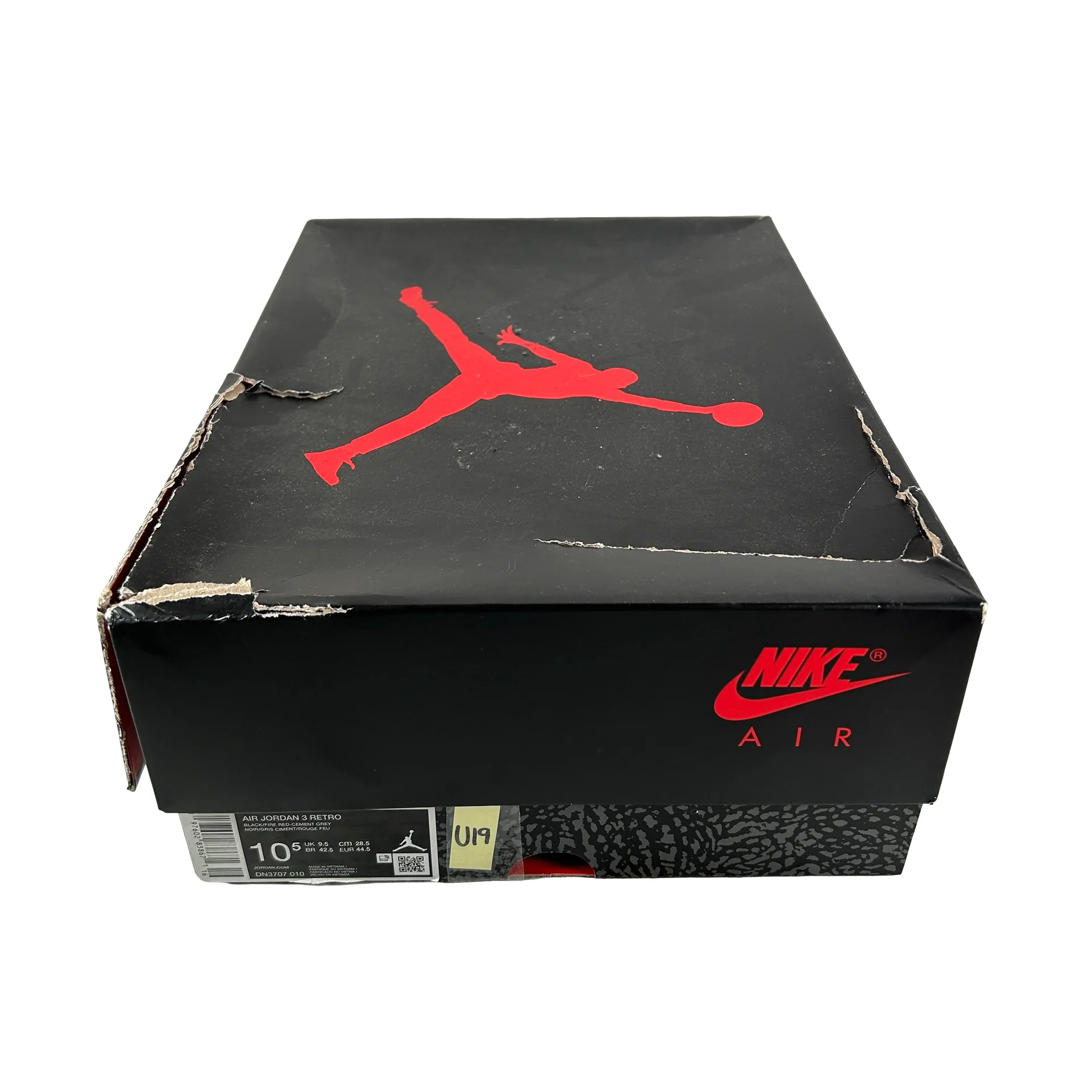 DN3707 010 Jordan 3 Retro OG Black Cement (2024) [USED] - 10.5 M (Used19) - Image 7