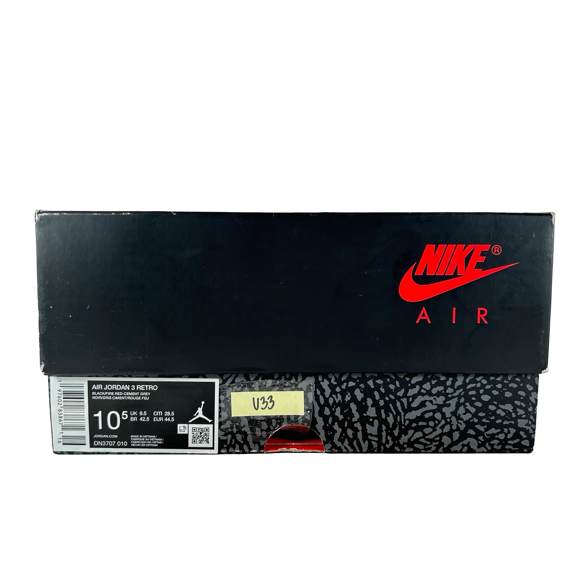 DN3707 010 Jordan 3 Retro OG Black Cement (2024) [USED] - 10.5 M (Used33) - Image 7