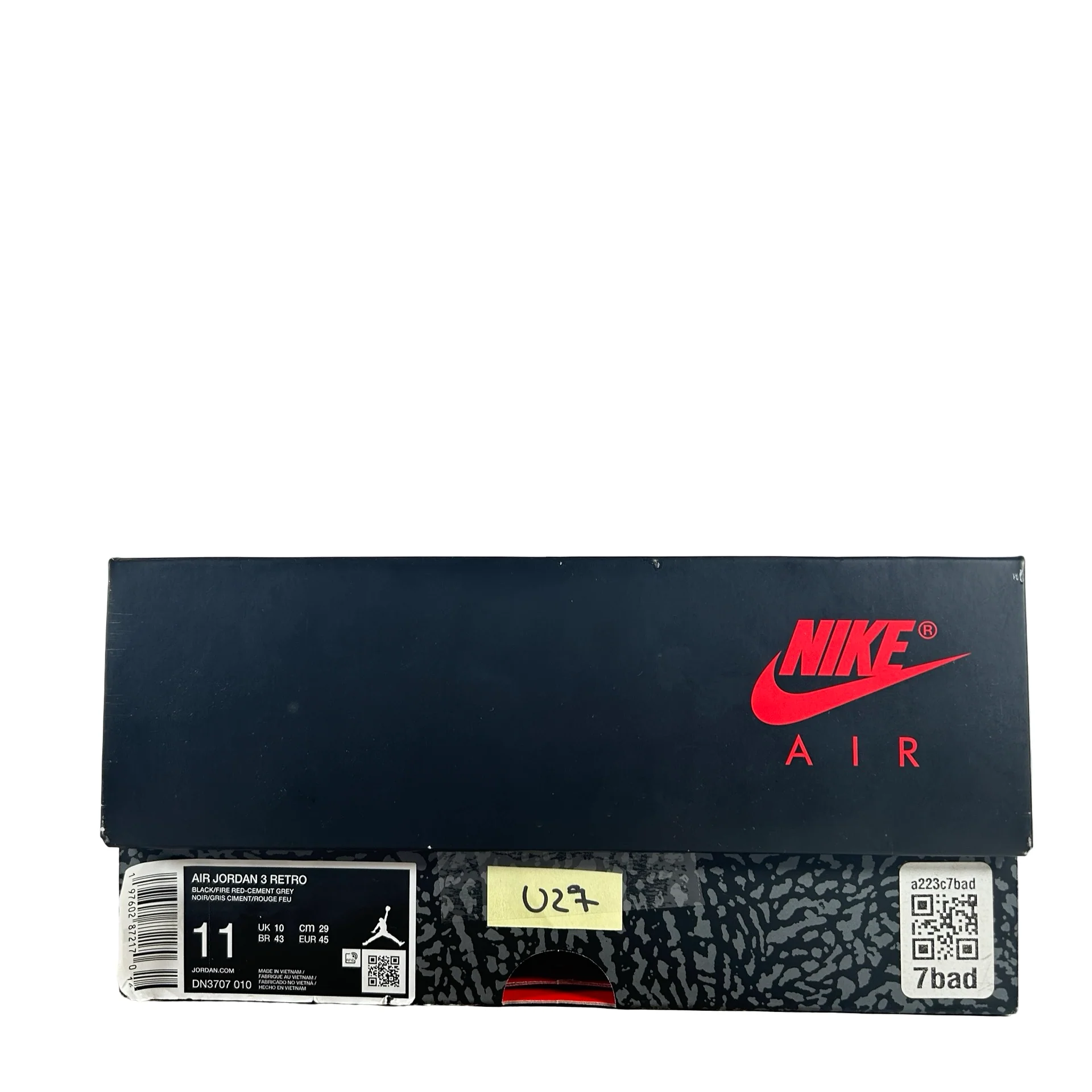DN3707 010 Jordan 3 Retro OG Black Cement (2024) [USED] - 11 M (Used27) - Image 7