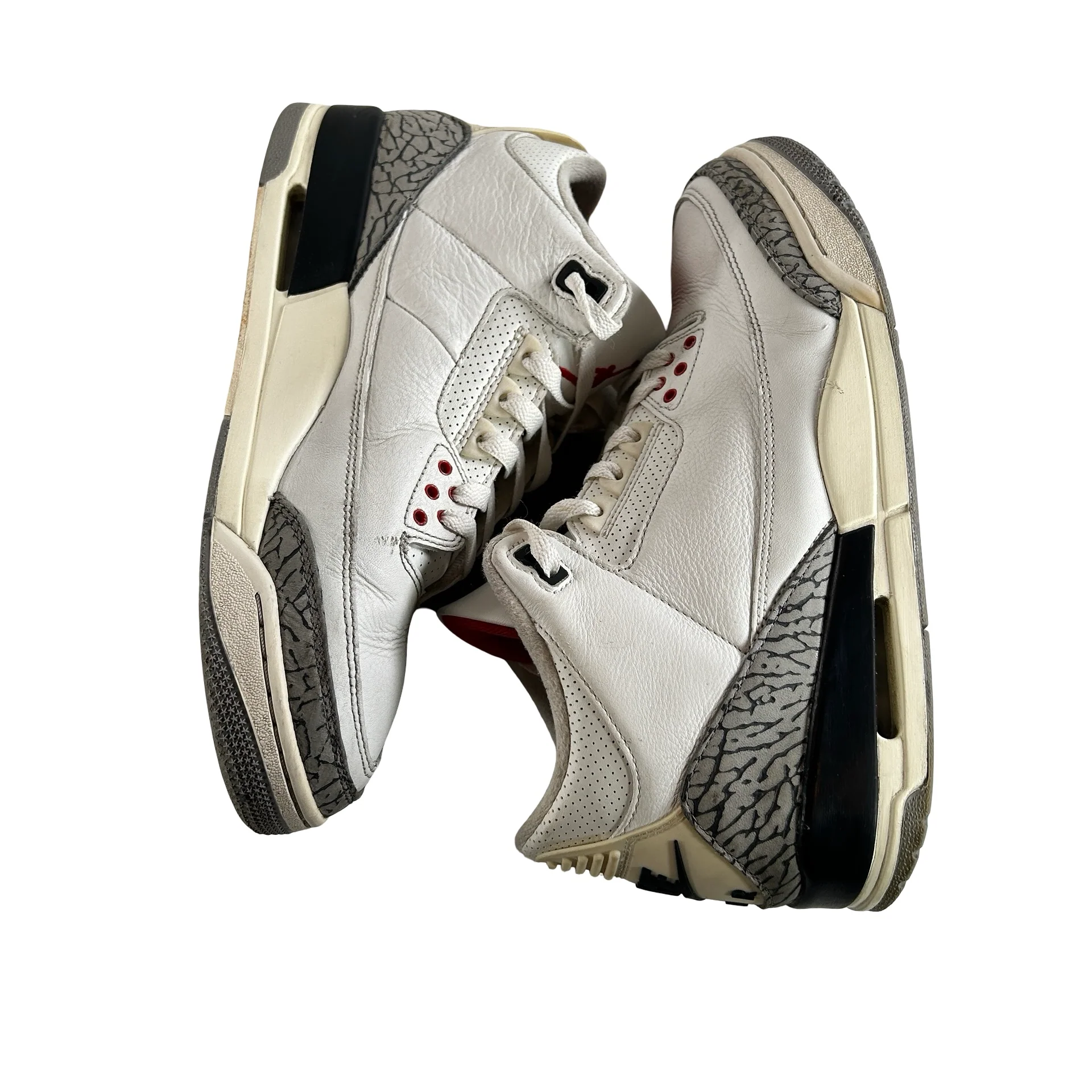 DN3707 100 Jordan 3 Retro White Cement Reimagined [USED] - 10.5 M (Used) (Replace Box) - Image 4