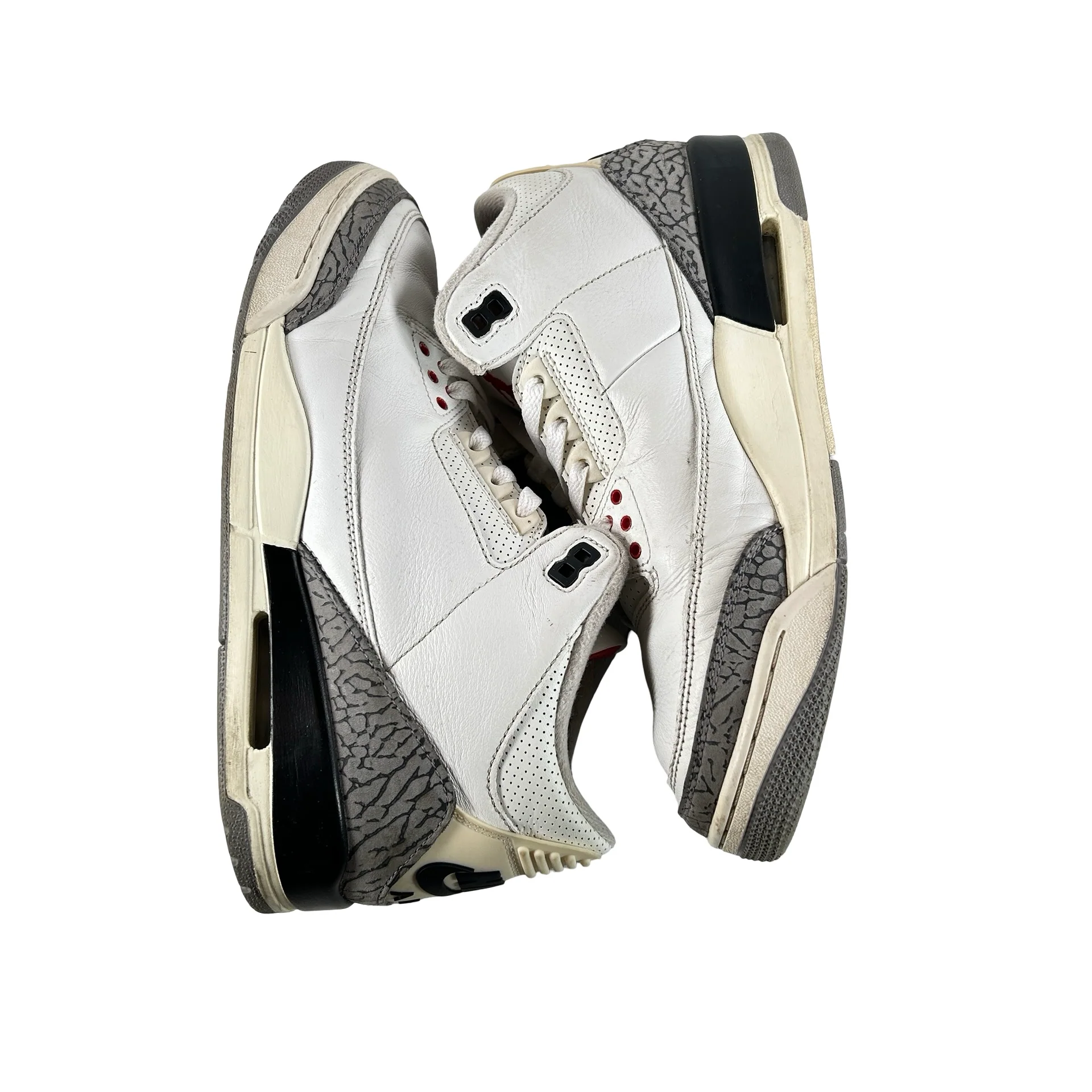 DN3707 100 Jordan 3 Retro White Cement Reimagined [USED] - 10.5 M (Used22) - Image 4