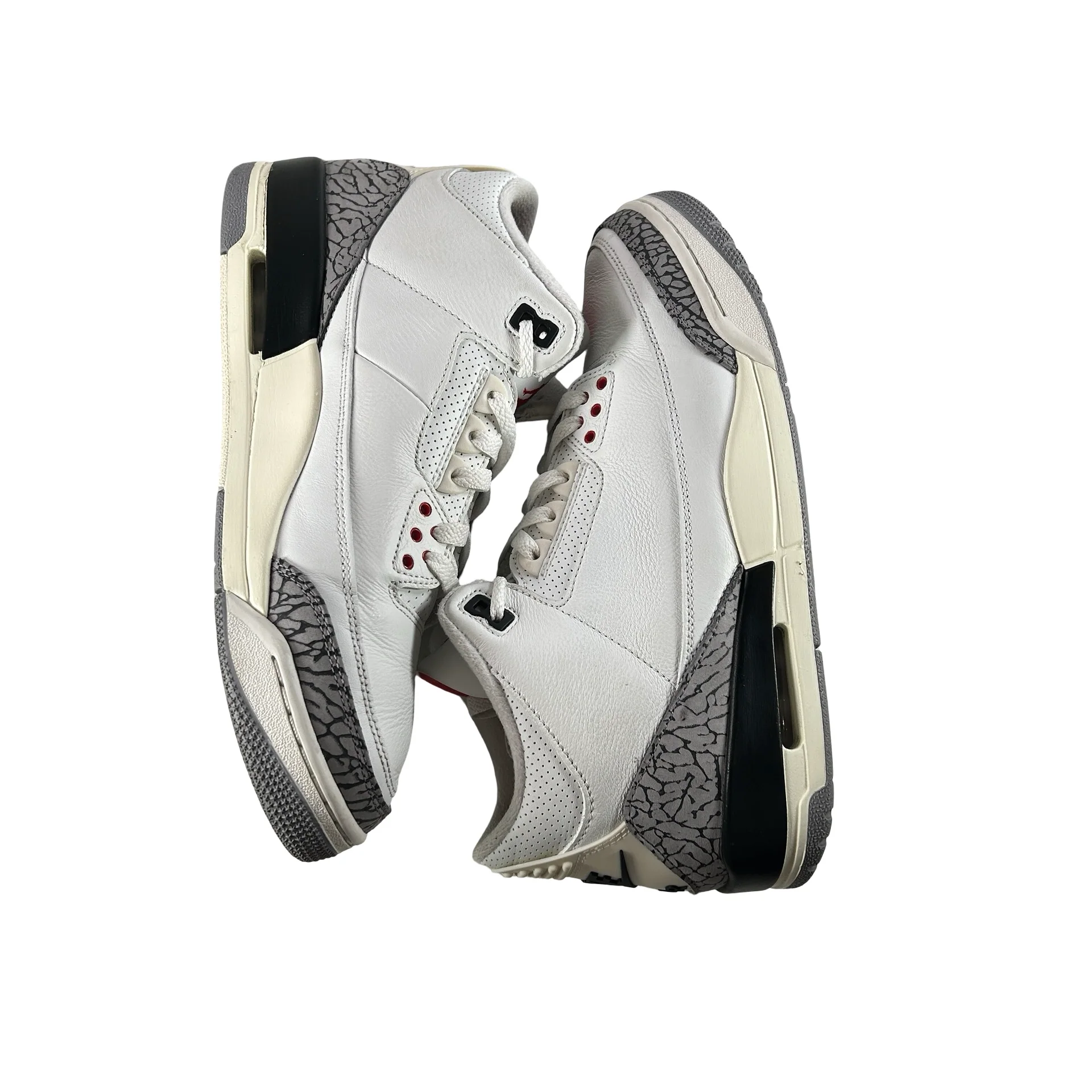 DN3707 100 Jordan 3 Retro White Cement Reimagined [USED] - 10.5 M (Used25) - Image 5