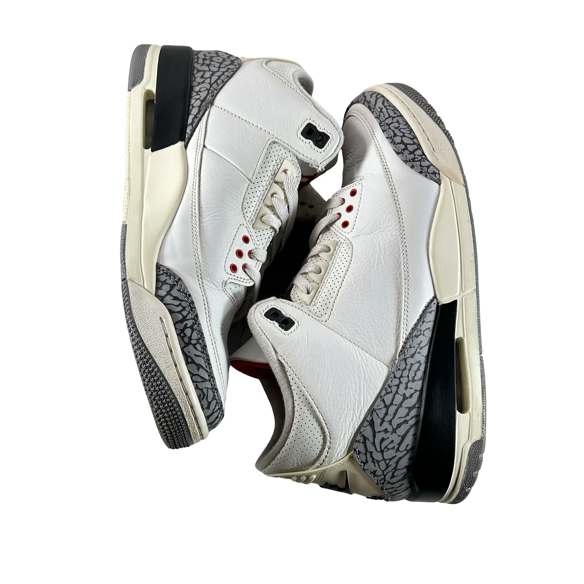 DN3707 100 Jordan 3 Retro White Cement Reimagined [USED] - 10.5 M (Used33) - Image 5