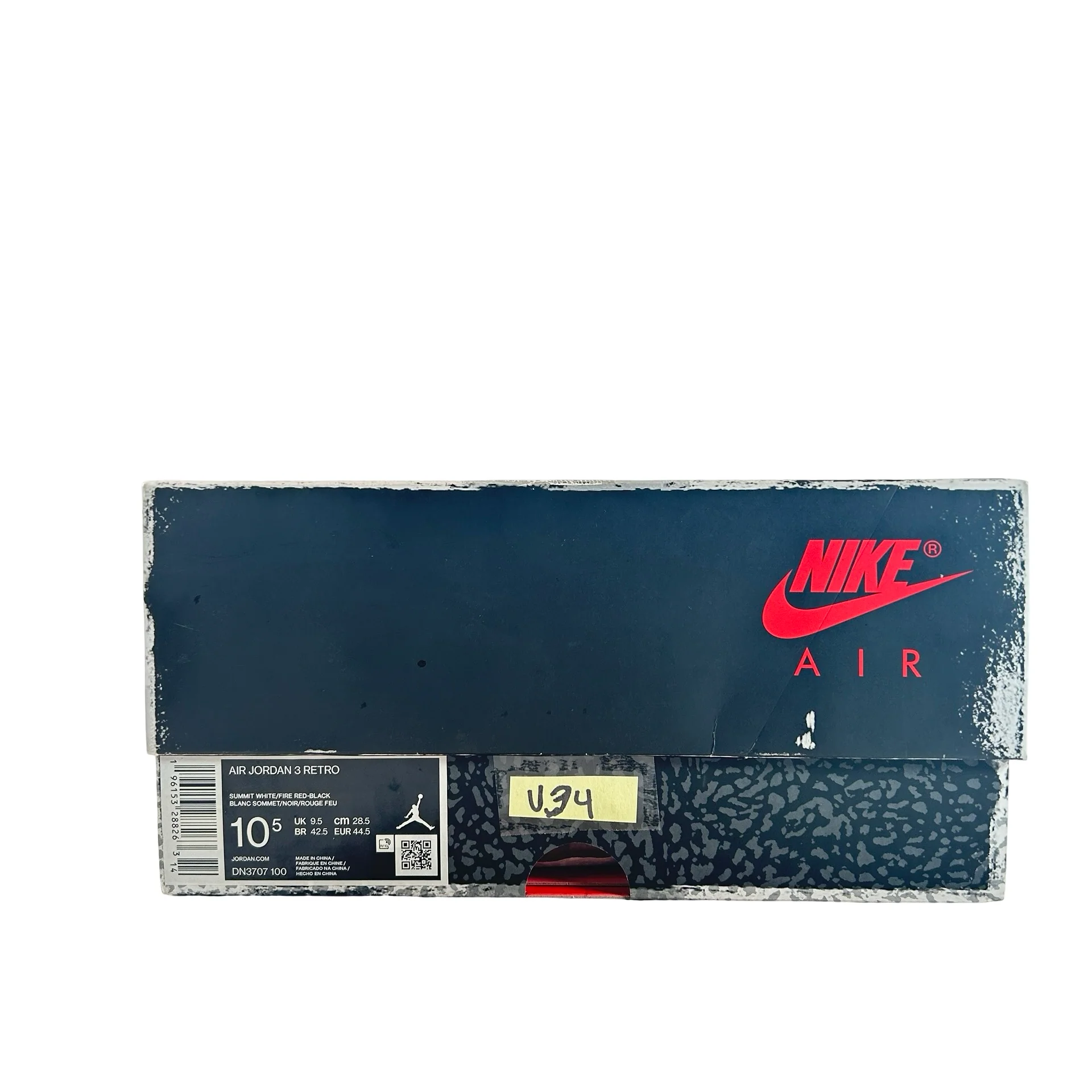 DN3707 100 Jordan 3 Retro White Cement Reimagined [USED] - 10.5 M (Used34) - Image 7